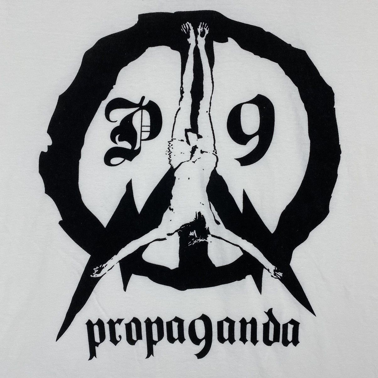 If Six Was Nine × Japanese Brand × Le Grande Bleu (L.G.B.) PROPAGANDA JOSH BOX ANARCHY MEDIA CONTROL TEE Size US L / EU 52-54 / 3 - 3 Thumbnail