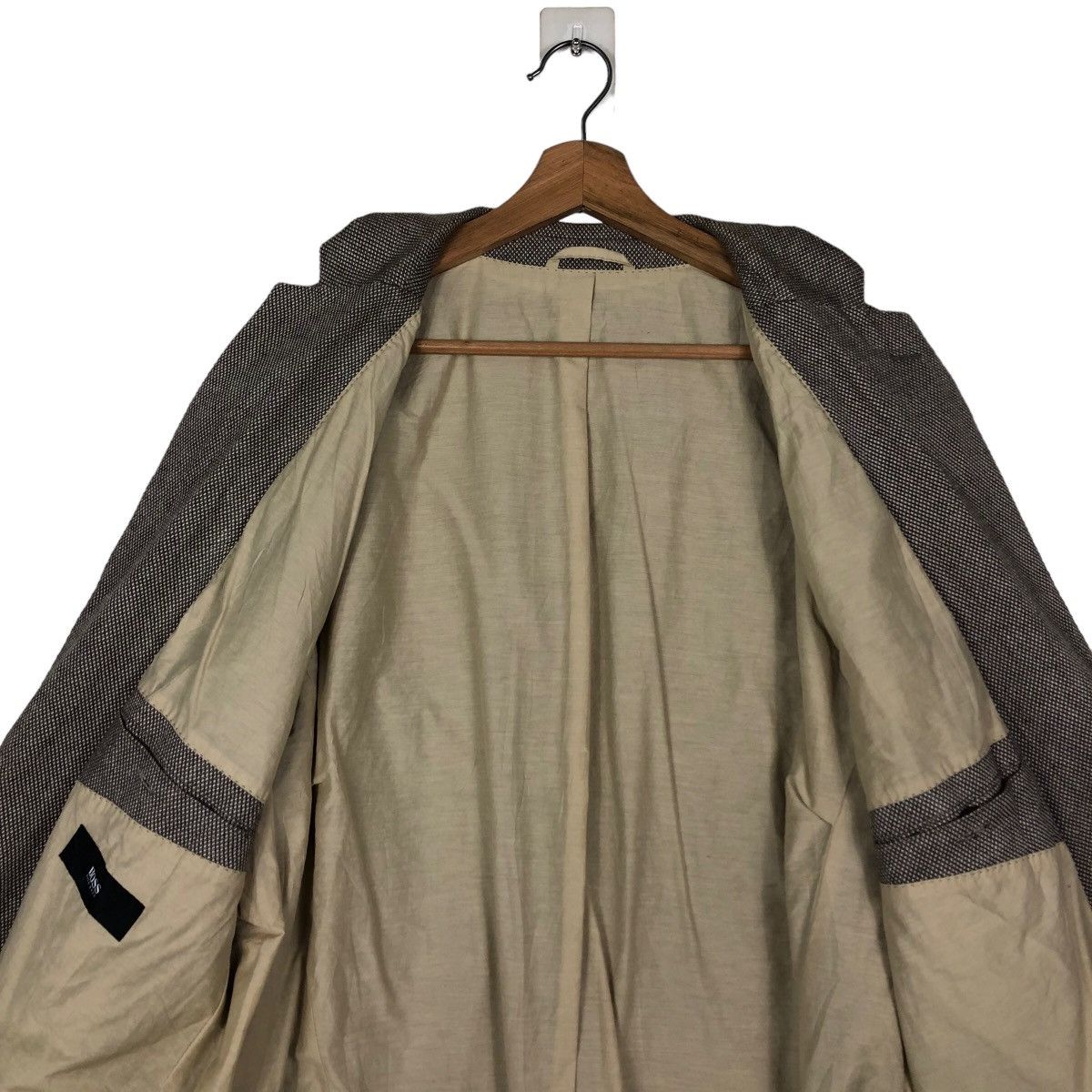 Vintage 🔥Vintage Chore Jacket Abstract Double Collar Hugo Boss Size US M / EU 48-50 / 2 - 14 Thumbnail