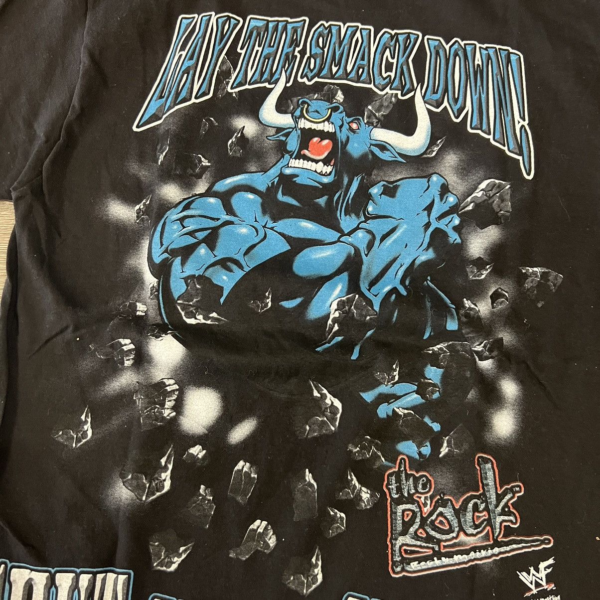 WWE Vintage the rock wrestling t shirt WWE 1999 Size US L / EU 52-54 / 3 - 3 Thumbnail