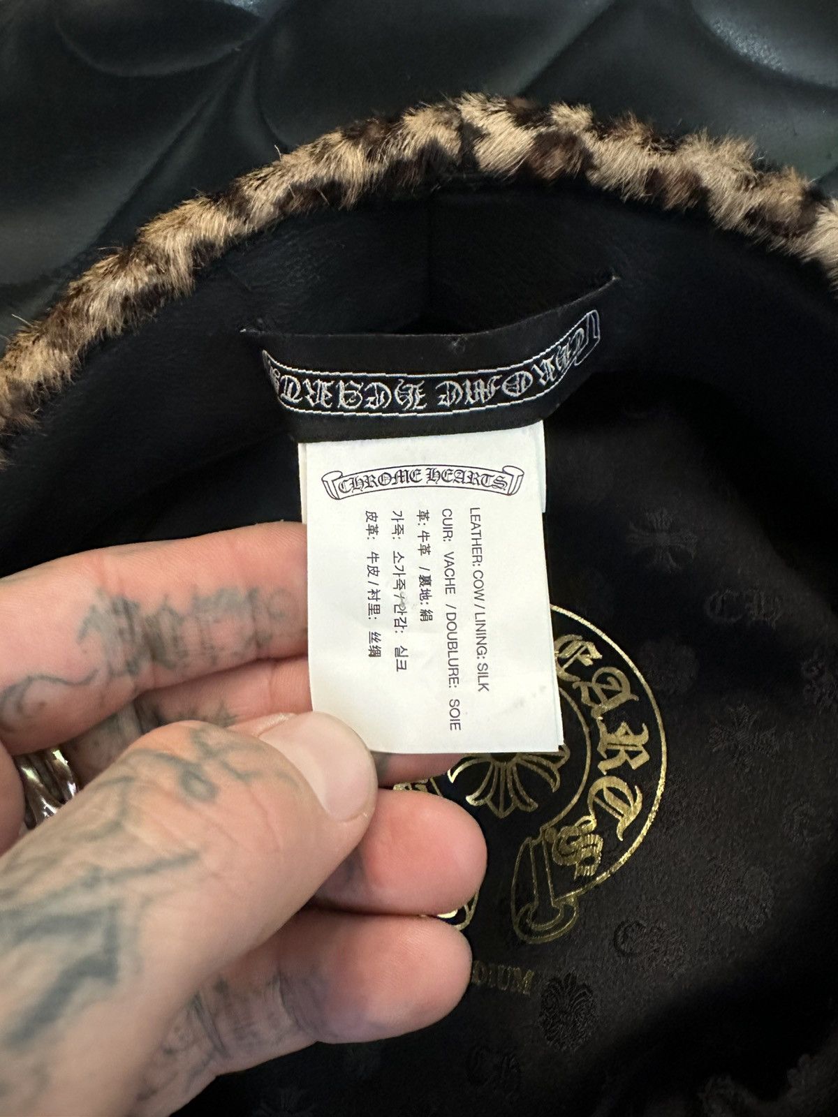 Chrome Hearts Chrome Hearts FULL LEOPARD CHEETAH CAPTAIN FLEUR HAT Size ONE SIZE - 11 Thumbnail