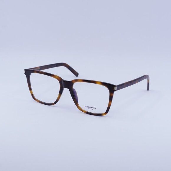 Saint Laurent SL717 SLIM 003 Eyeglasses Havana 54mm Square