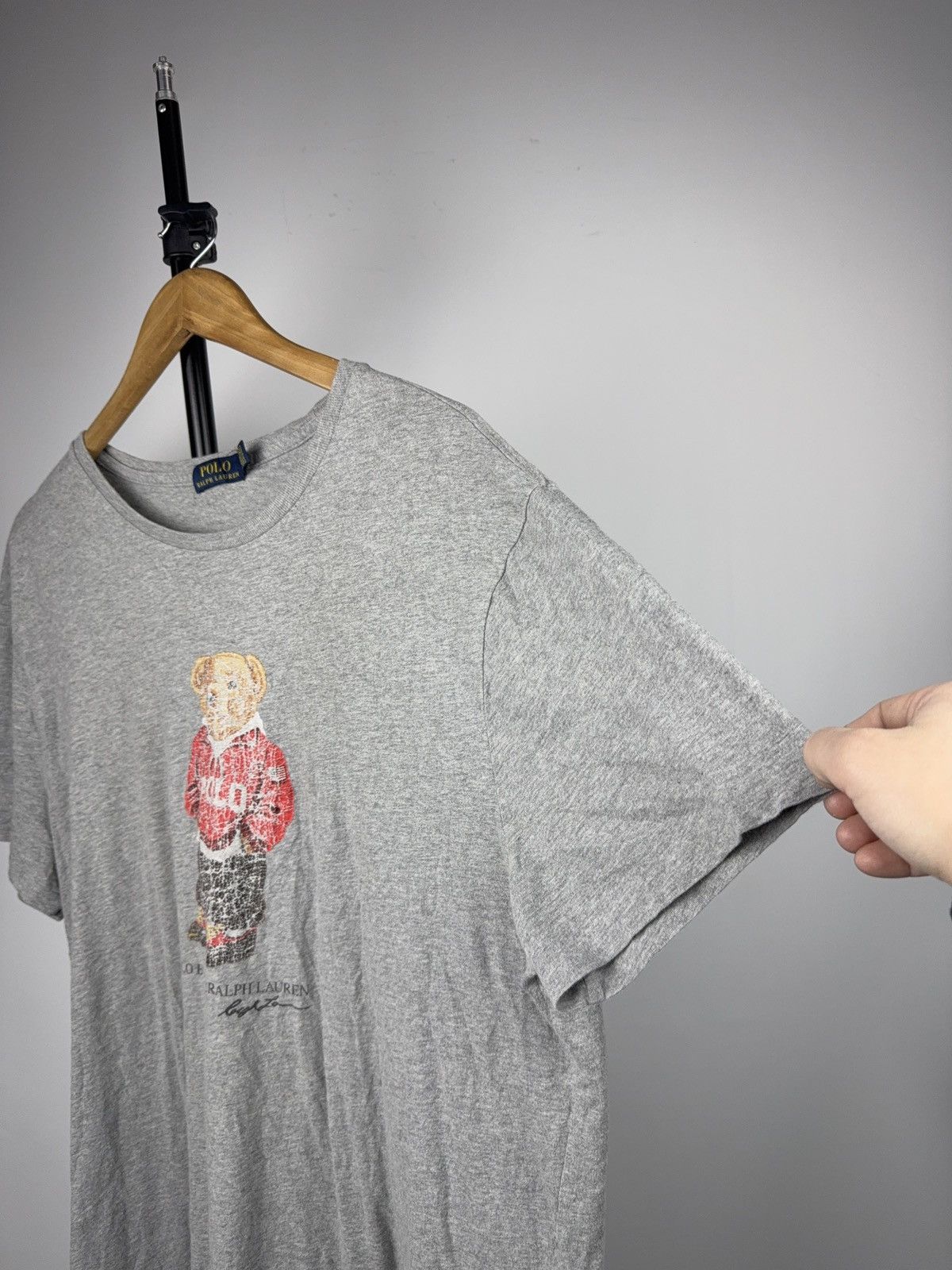 Polo Ralph Lauren Polo Ralph Lauren Distressed Bear Graphic T Shirt Vintage Size US XL / EU 56 / 4 - 7 Thumbnail