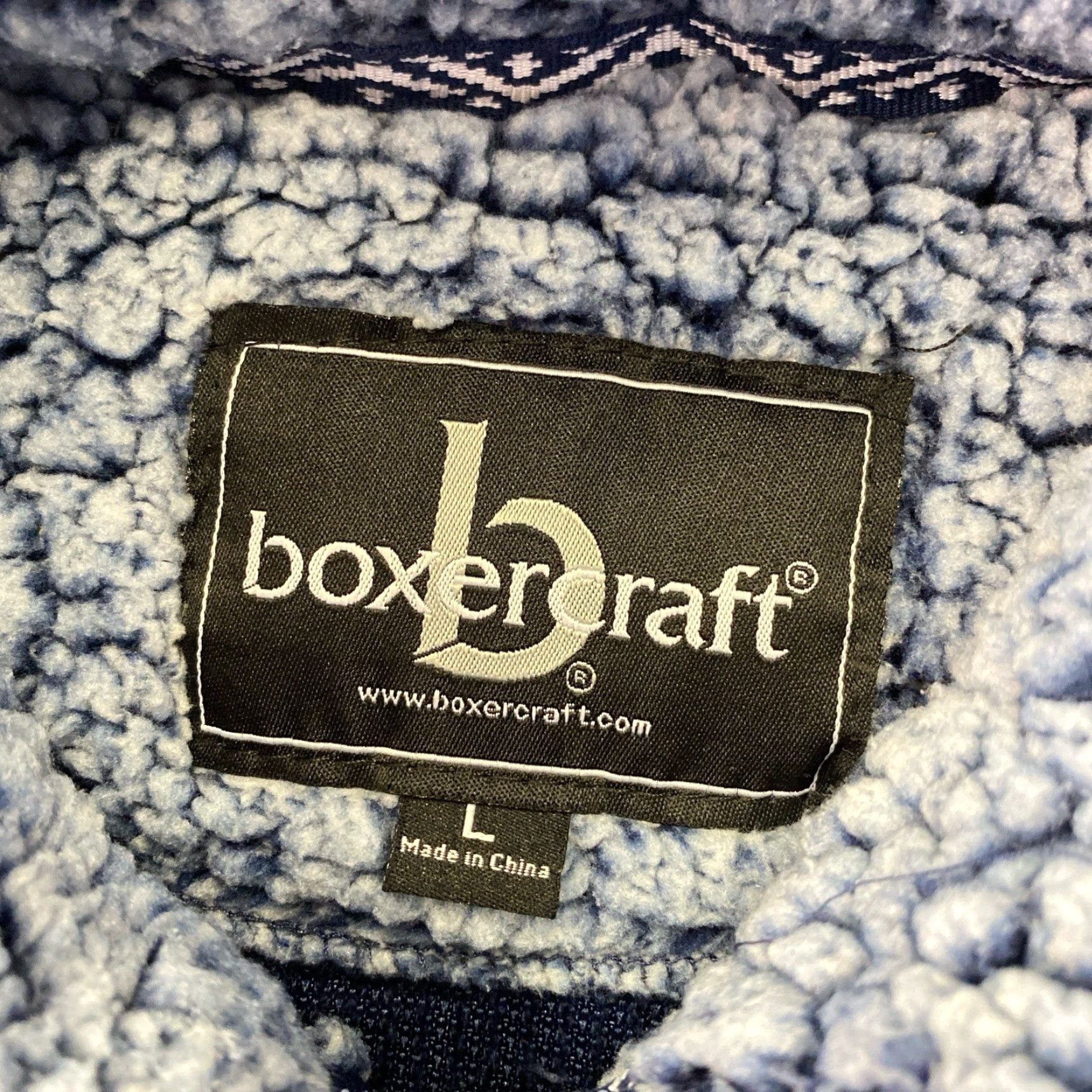 Penn Boxercraft Penn State 1/4 Zip Jacket - Blue White Sherpa Style, Large, Women, Fleece, Gray, Polyester, Spring, 1/4 Zip Size S / US 4 / IT 40 - 4 Thumbnail