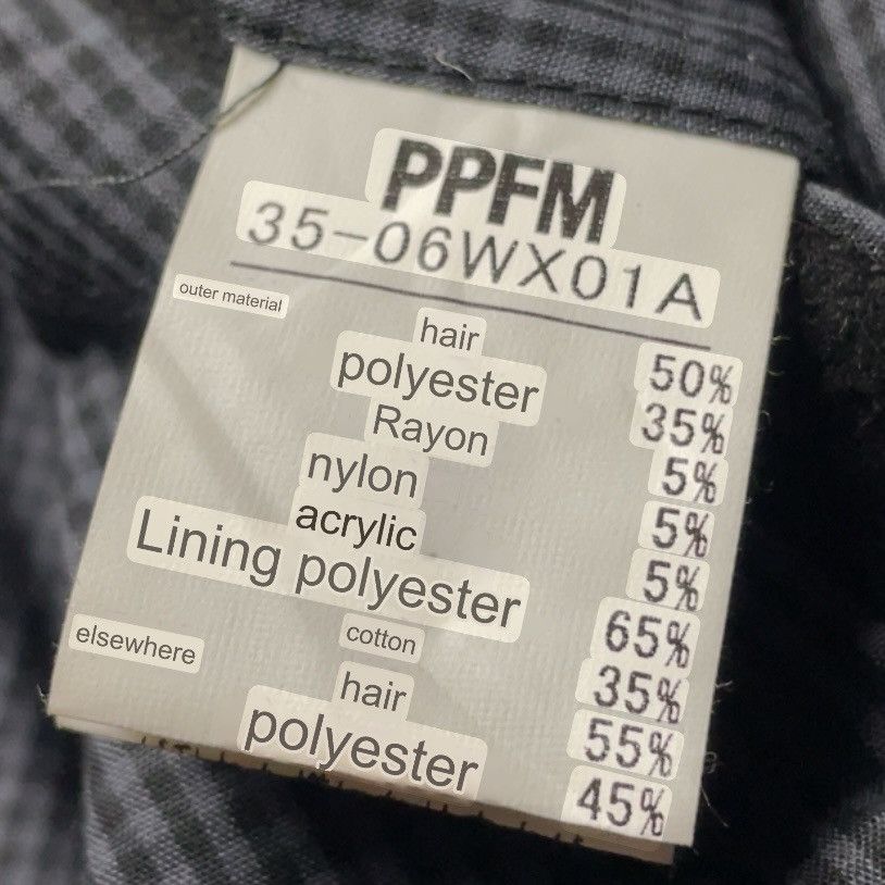 If Six Was Nine × Le Grande Bleu (L.G.B.) × PPFM 🇯🇵 VINTAGE PPFM WOOL PEA COAT PUNK GOTHIC JACKET Size US L / EU 52-54 / 3 - 15 Thumbnail