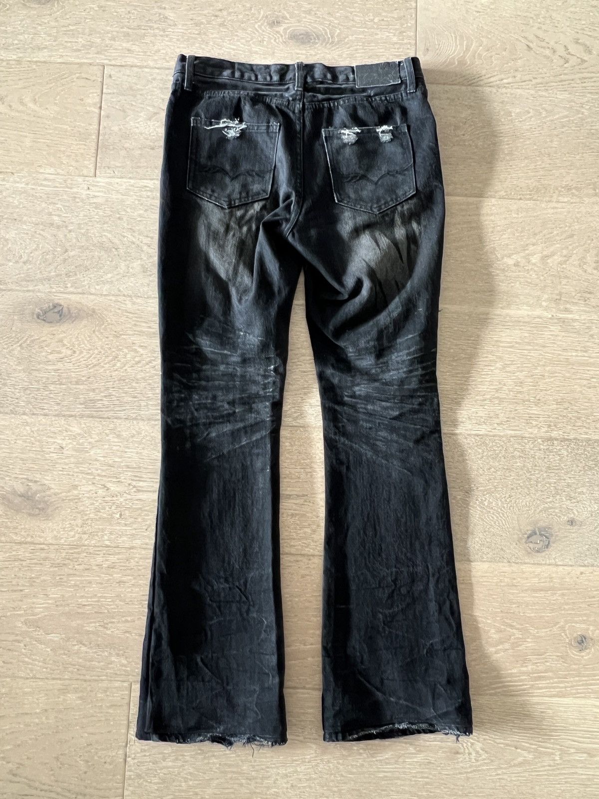 GOSTAR DE FUGA Gostar De Fuga black distressed denim jeans Size US 29 - 2 Thumbnail