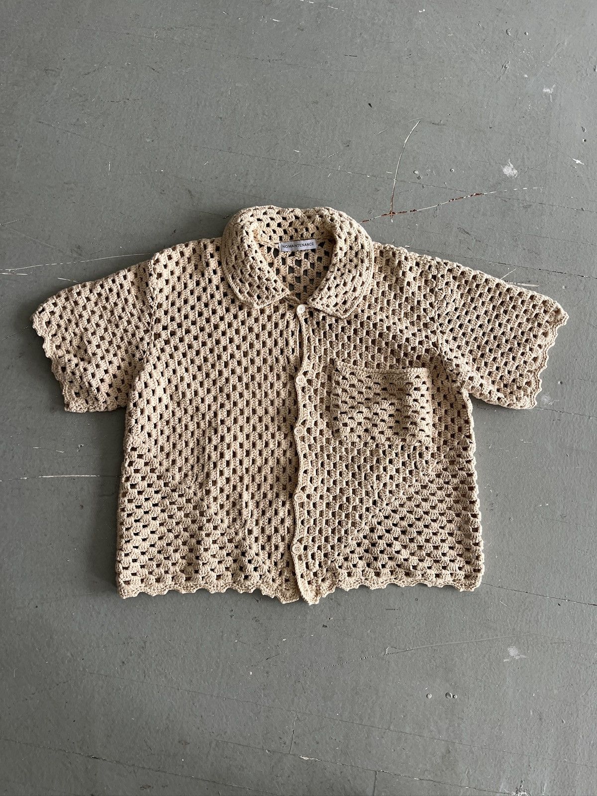 No Maintenance No Maintenance Mesh Crochet Shirt (unisex) Size US XS / EU 42 / 0 - 1 Thumbnail