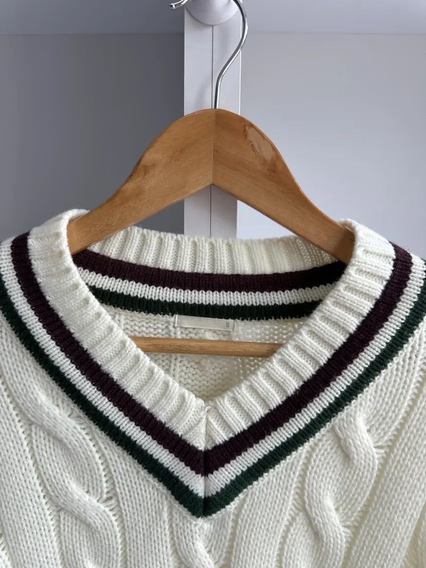Japanese Brand Vintage GU Japanese Heavy Knitted Beige Sweater Size US S / EU 44-46 / 1 - 5 Thumbnail