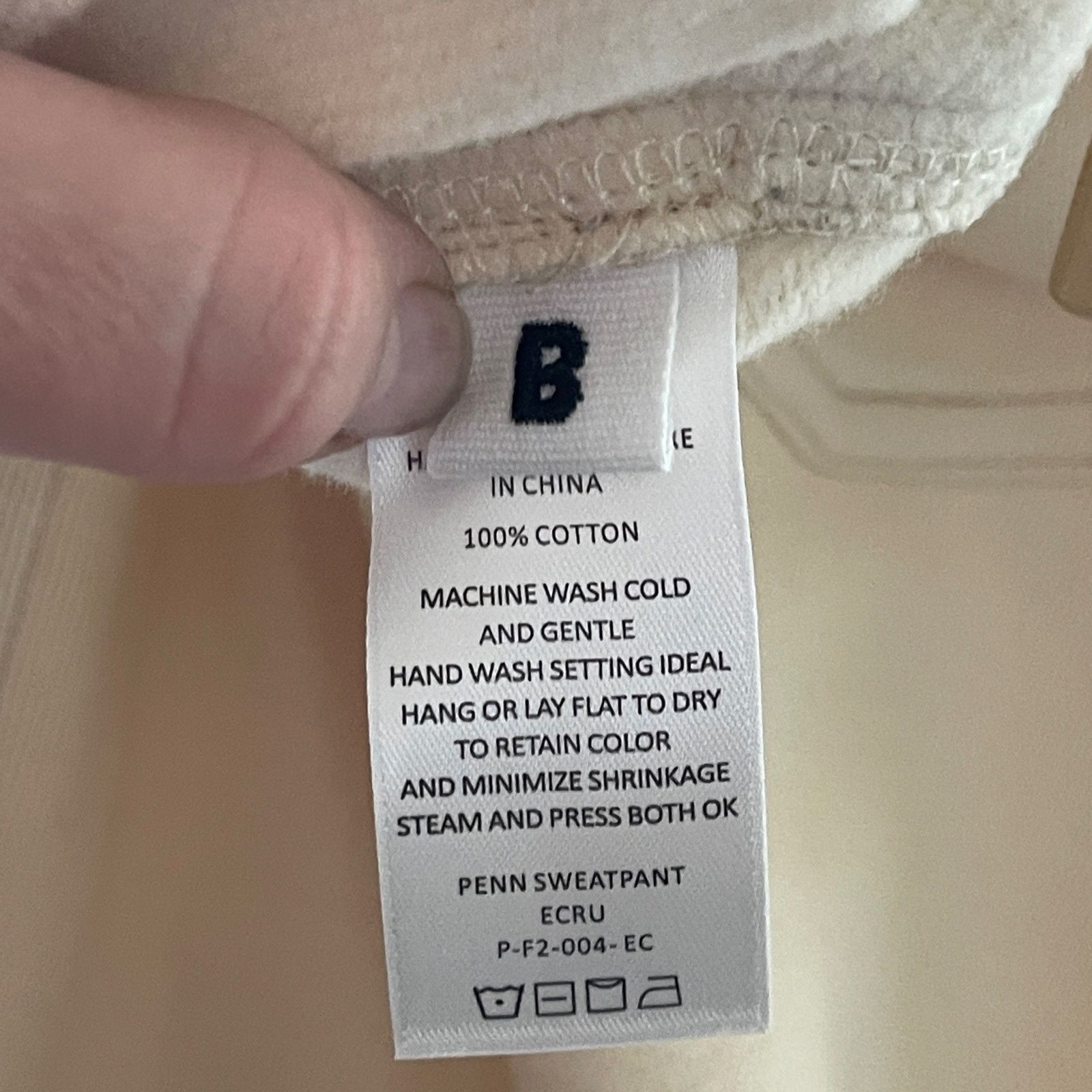 Other Roucha Penn Cotton Sweatpants in Ivory sz B US M Size 28" / US 6 / IT 42 - 10 Thumbnail