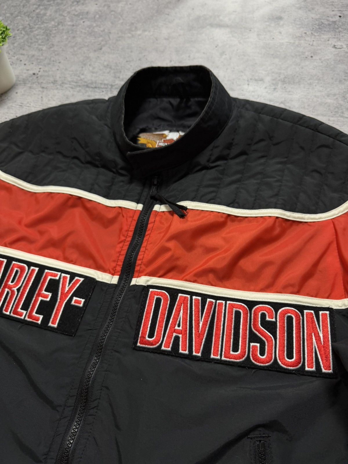 Harley Davidson Harley Davidson Motorcycle Racing Nylon Y2K VTG Jacket Size US XL / EU 56 / 4 - 8 Thumbnail