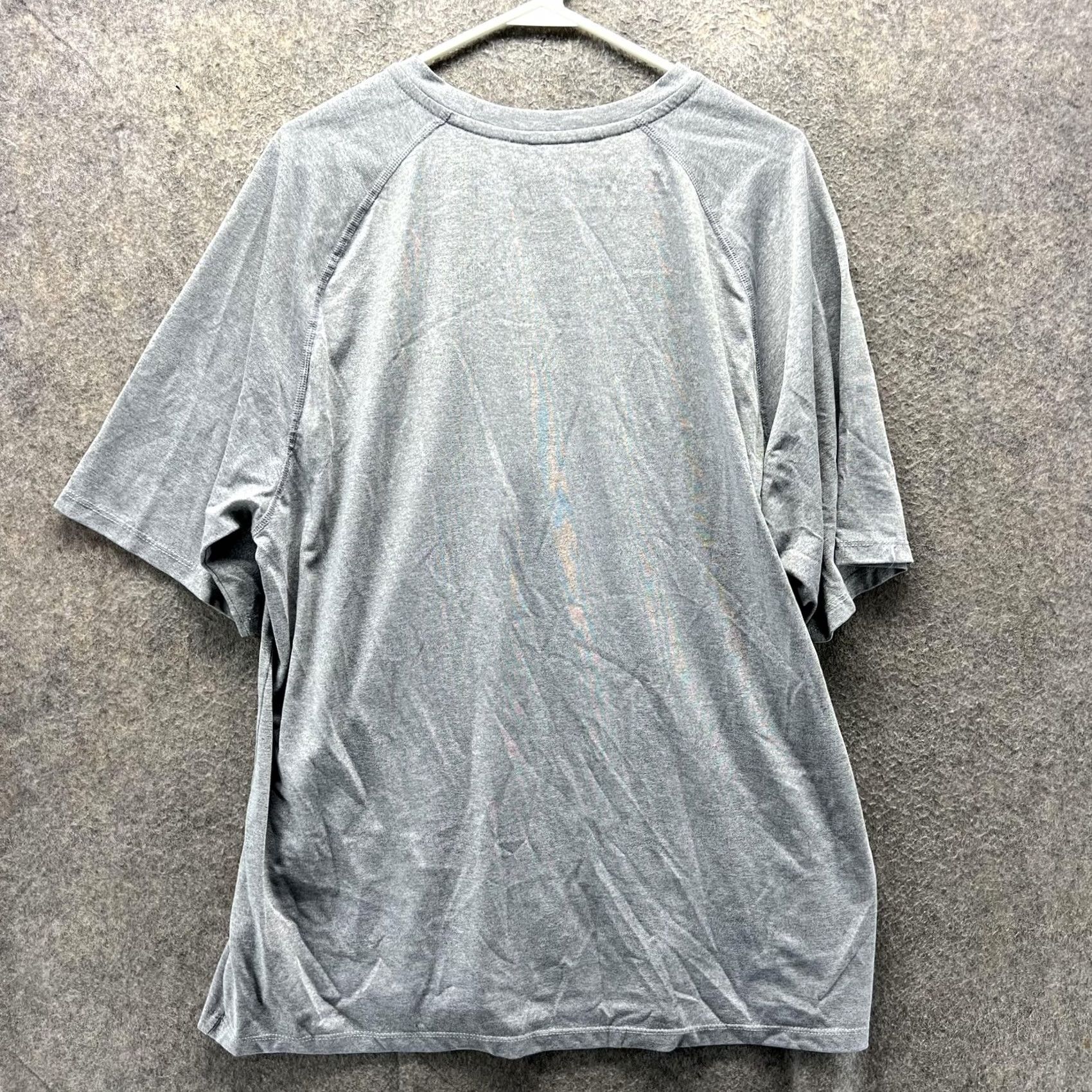 Adidas Adidas Shirt Mens XL Gray Climalite Big Logo Performance Athletic Training Shirt Size US XL / EU 56 / 4 - 2 Thumbnail