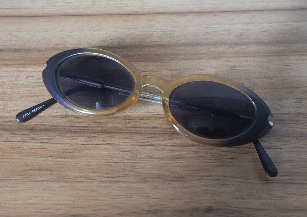 Designer Evita Peroni Transparent Yellow Cat-Eye Sunglasses Size ONE SIZE - 1 Thumbnail