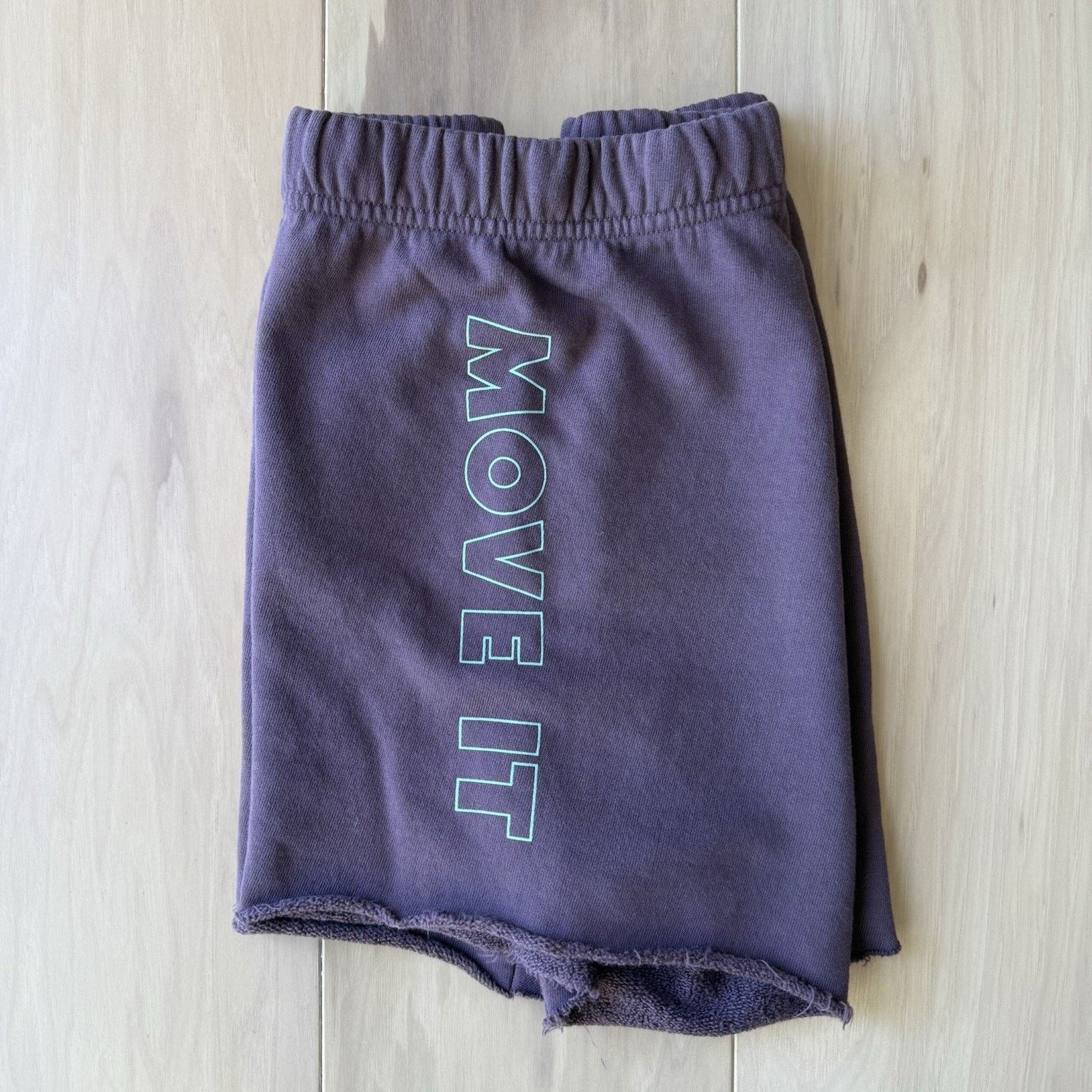 MOTHER Mother Shorts Large Purple Bender Sweat Fleece Bottoms Size 30" / US 8 / IT 44 - 2 Thumbnail