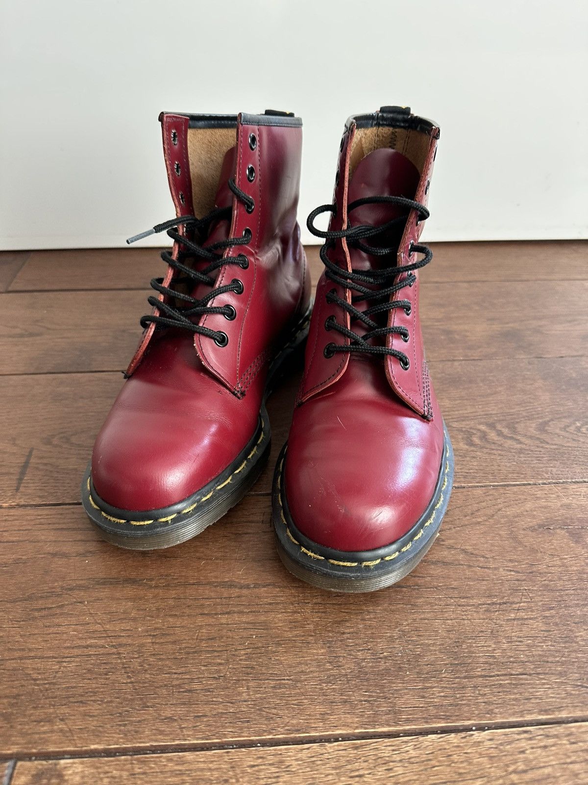 Dr. Martens Dr.Martens 1460 made in England leather burgundy boots Size US 10 / IT 40 - 4 Thumbnail