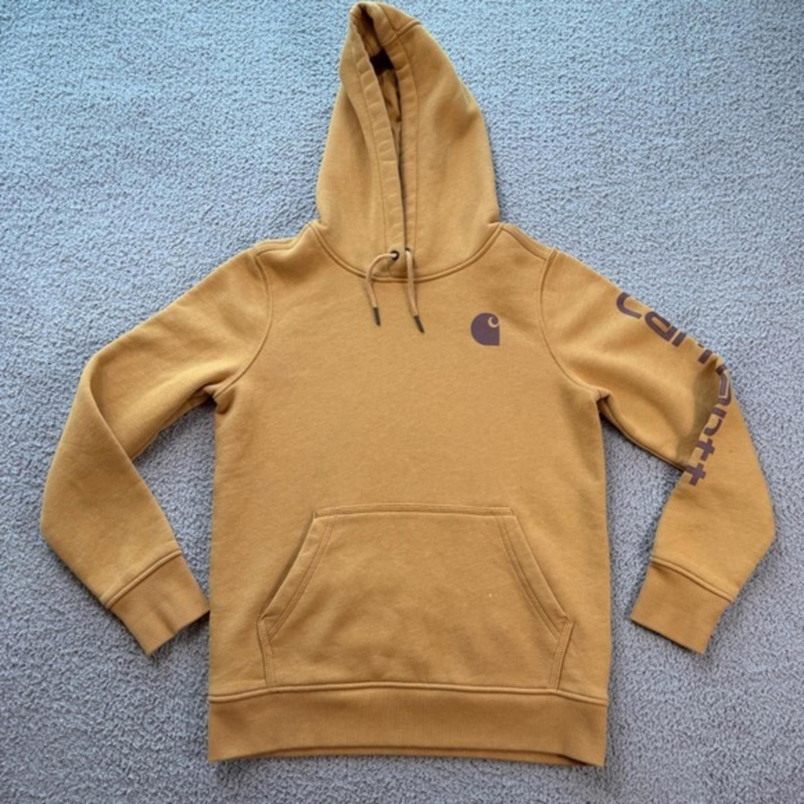 Carhartt Carhartt Youth S Brown Hoodie Relaxed Pullover Kids S (4–6) Size US S / EU 44-46 / 1 - 1 Thumbnail