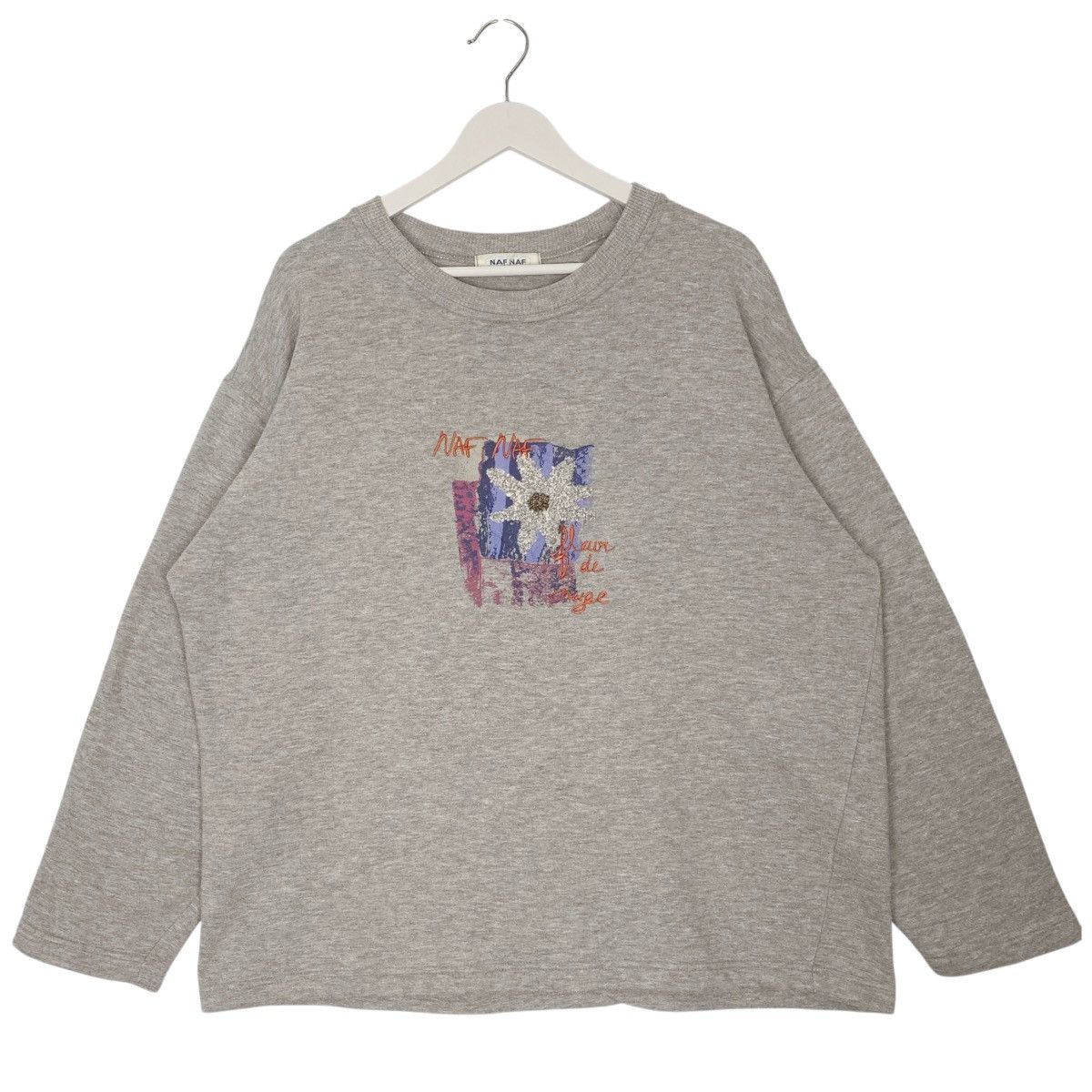 Vintage Vintage Naf Naf Paris Sweatshirt Crewneck Grey Size XL Size XL / US 12-14 / IT 48-50 - 1 Thumbnail