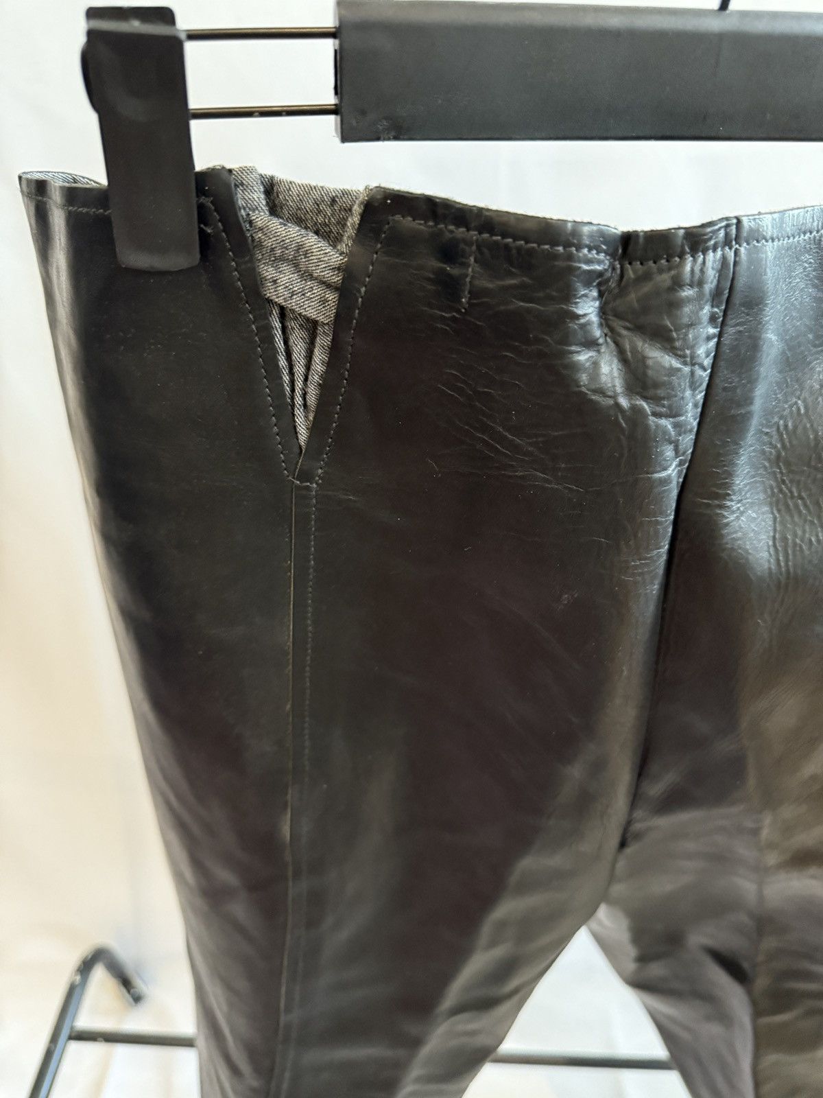 Carpe Diem C Diem Leather Pants/Shorts Black Size US 34 / EU 50 - 2 Thumbnail