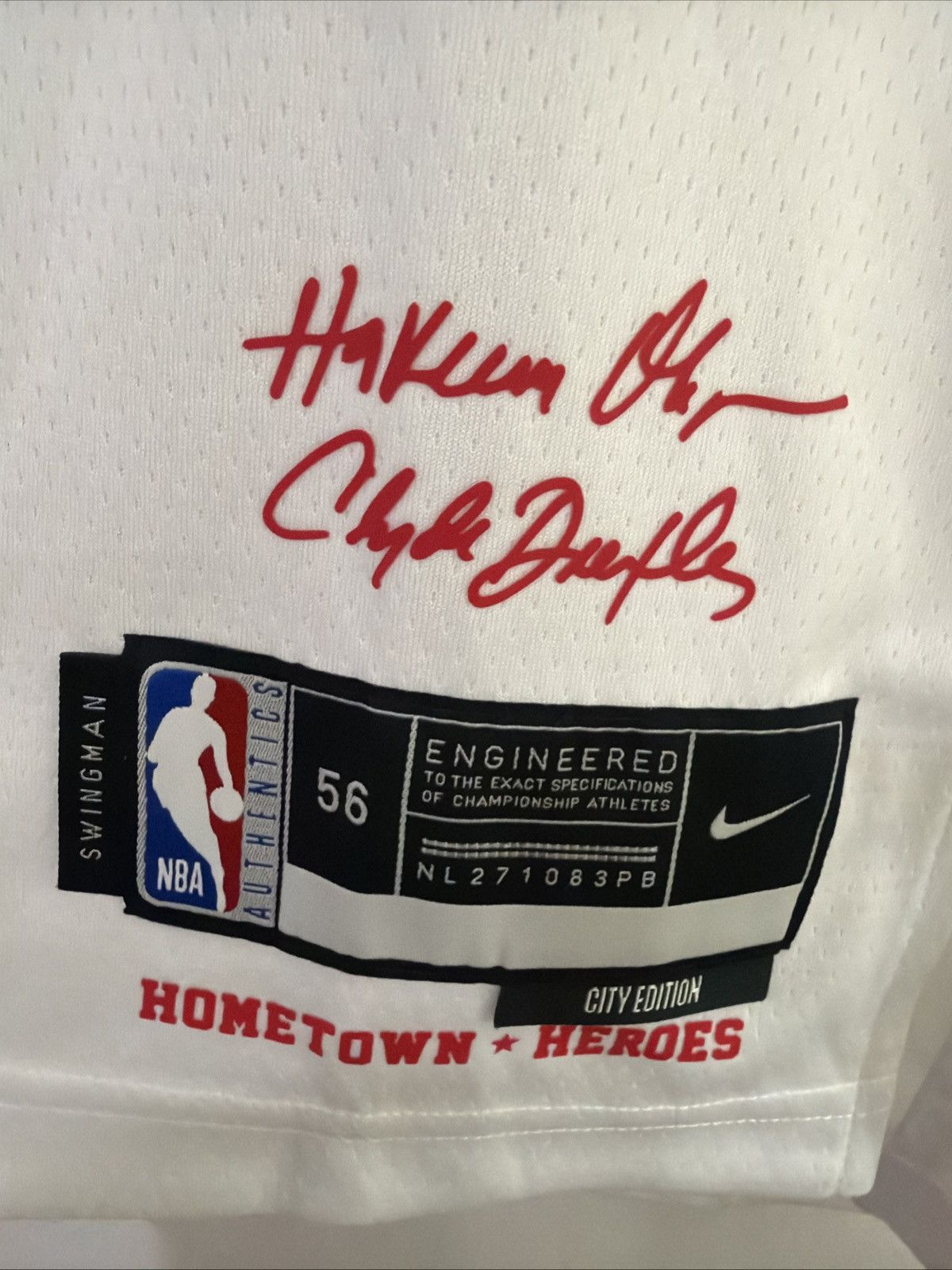 Nike Nike H-TOWN Basketball White JerseySize 56/2XL Men’s Size US XXL / EU 58 / 5 - 3 Thumbnail