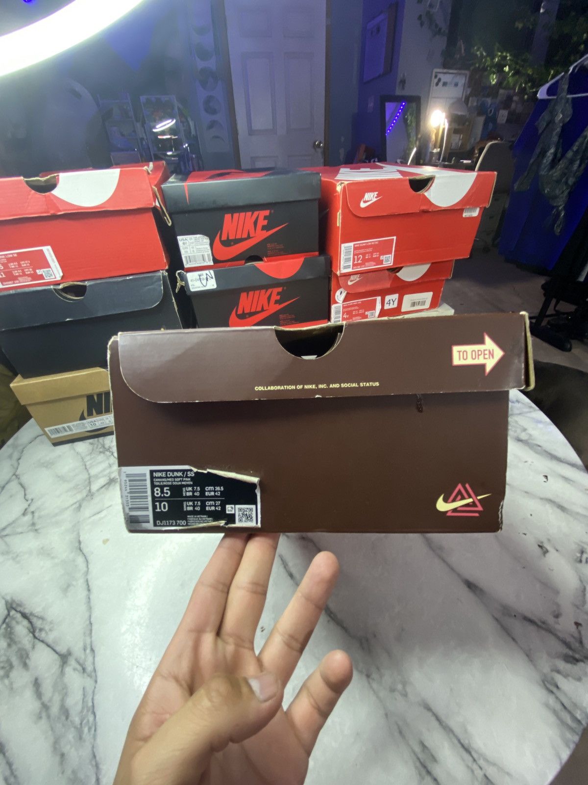 Nike Dunk social status chocolate milk Size US 8.5 / EU 41-42 - 8 Thumbnail