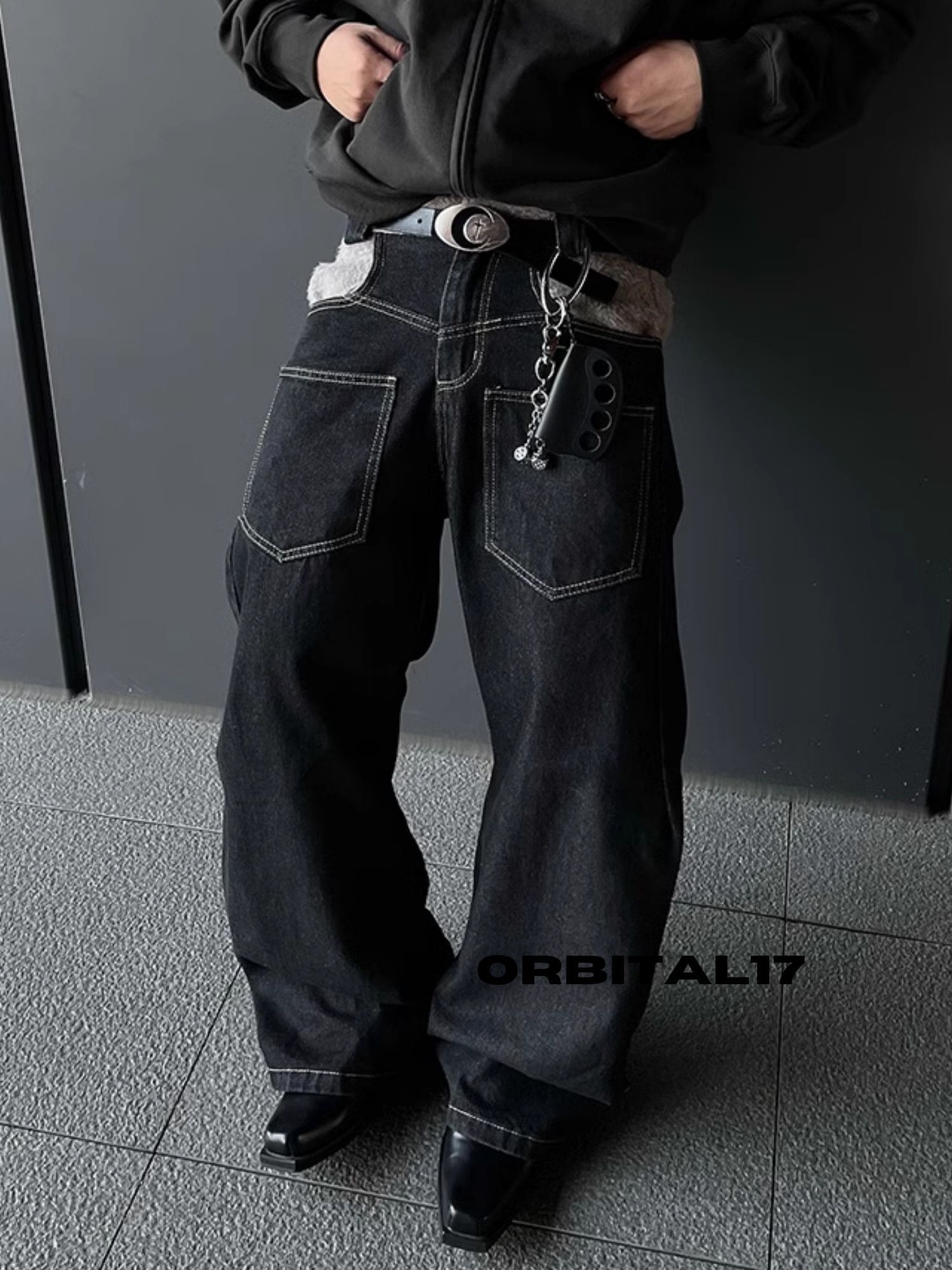 Reversed Black Carpenter Denim Jeans