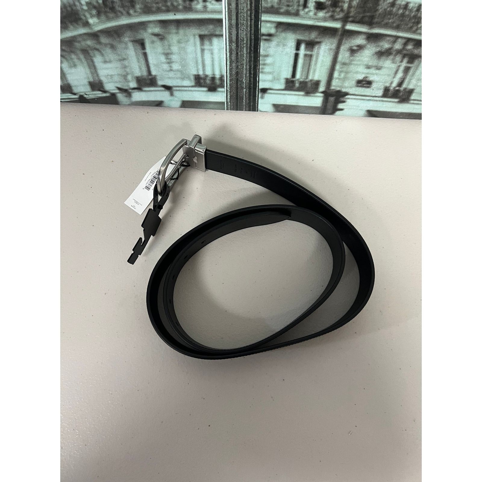 Coach Coach CF276 Classic Buckle Cut To Size Belt 38Mm in Graphite Size ONE SIZE - 2 Thumbnail