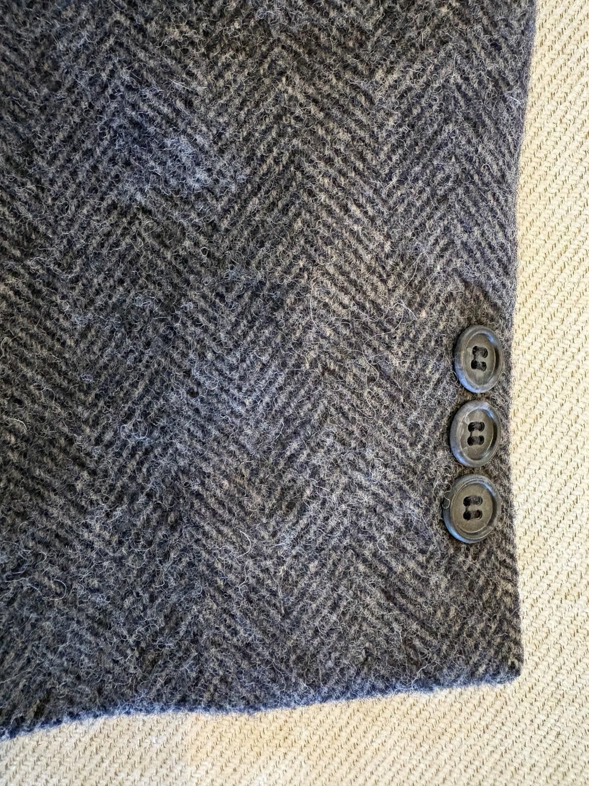 Botany 500 VTG Botany 500 Blue Herringbone 100% Lambswool Blazer 41R Size 42R - 6 Thumbnail