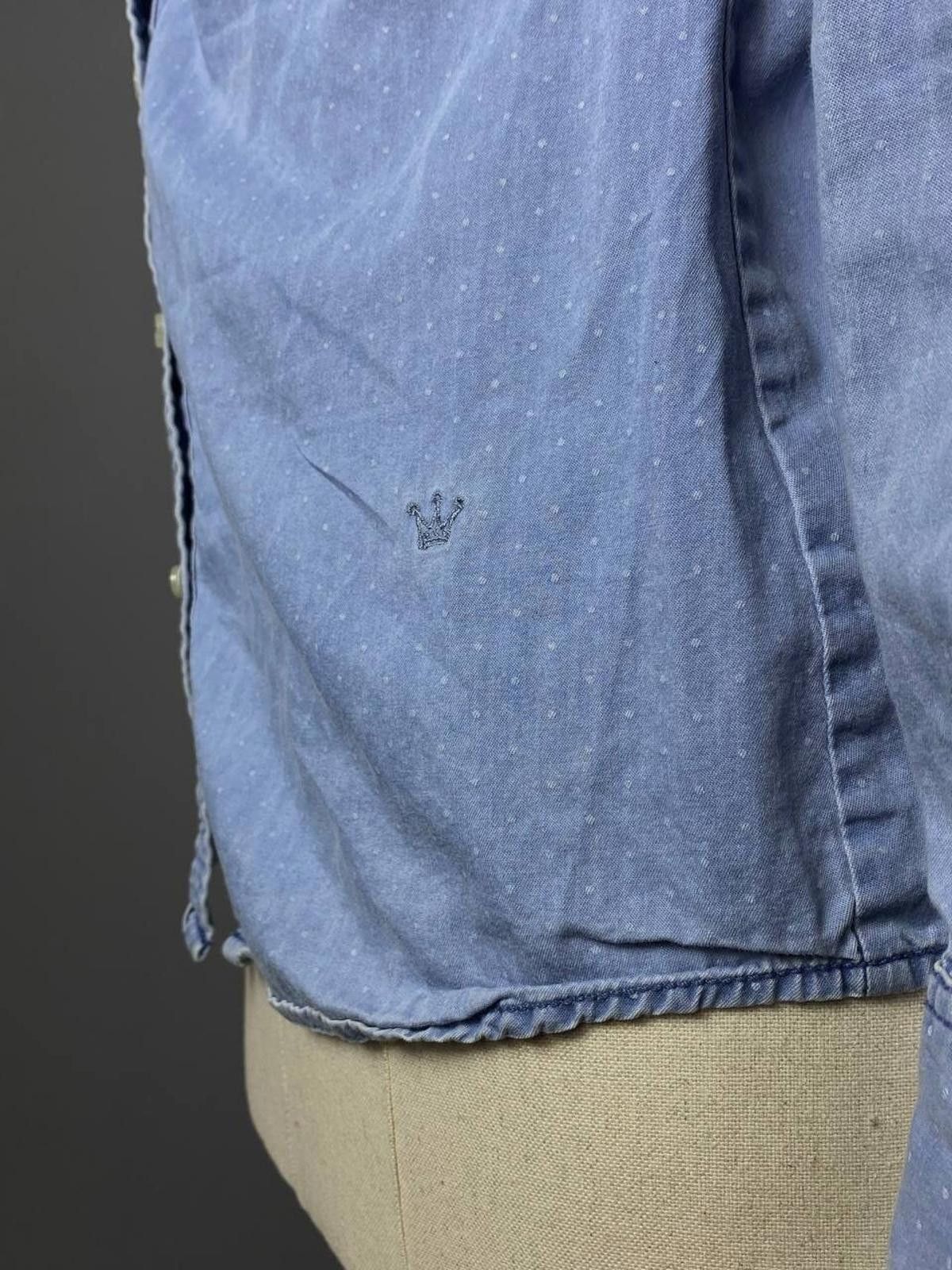 Designer Emily Van Den Bergh Blue Denim Blouse Shirt Size 36 / S Size S / US 4 / IT 40 - 6 Thumbnail