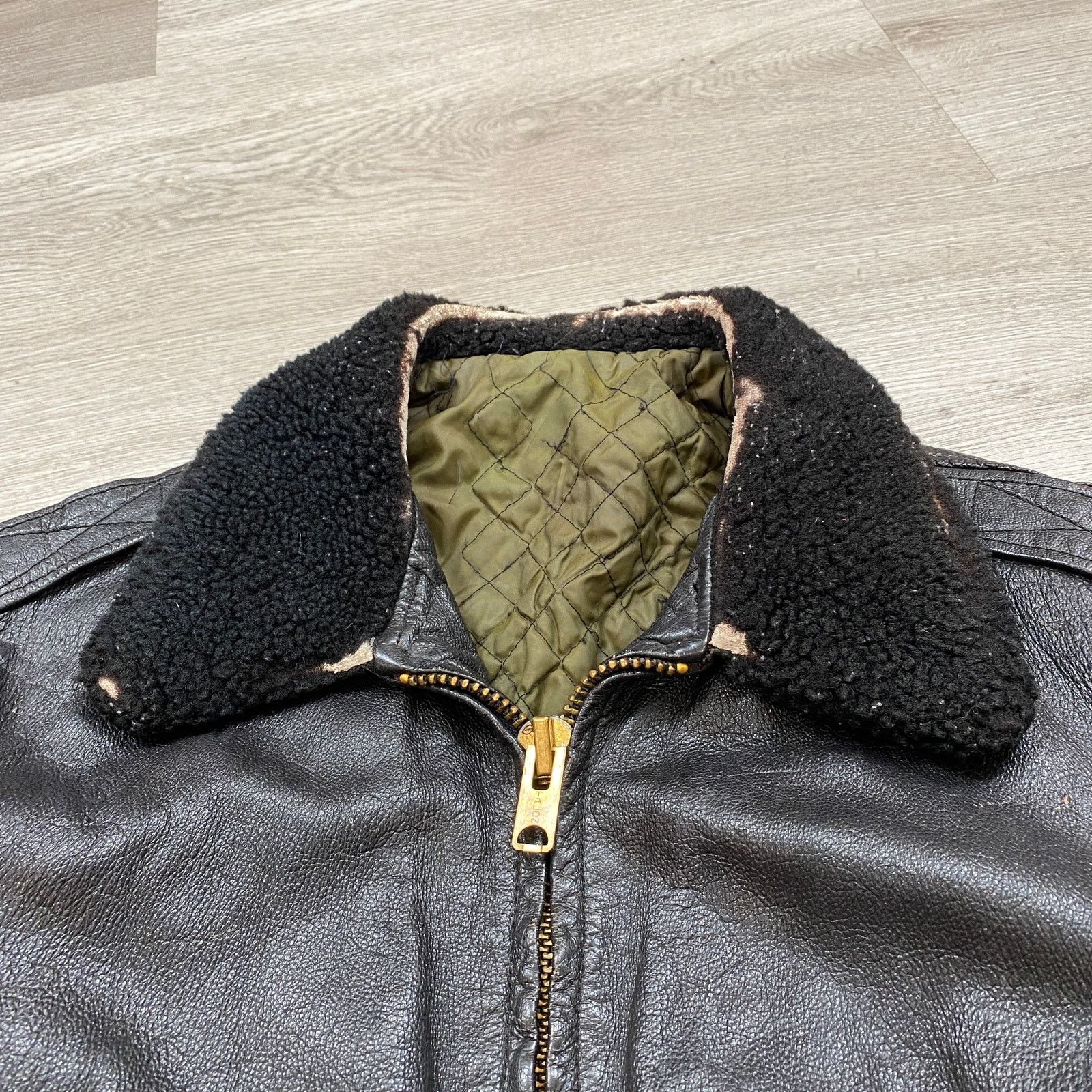 Vintage True Vintage 50s 60s Aviator Bomber Flight Jacket Talon L Size US L / EU 52-54 / 3 - 10 Thumbnail