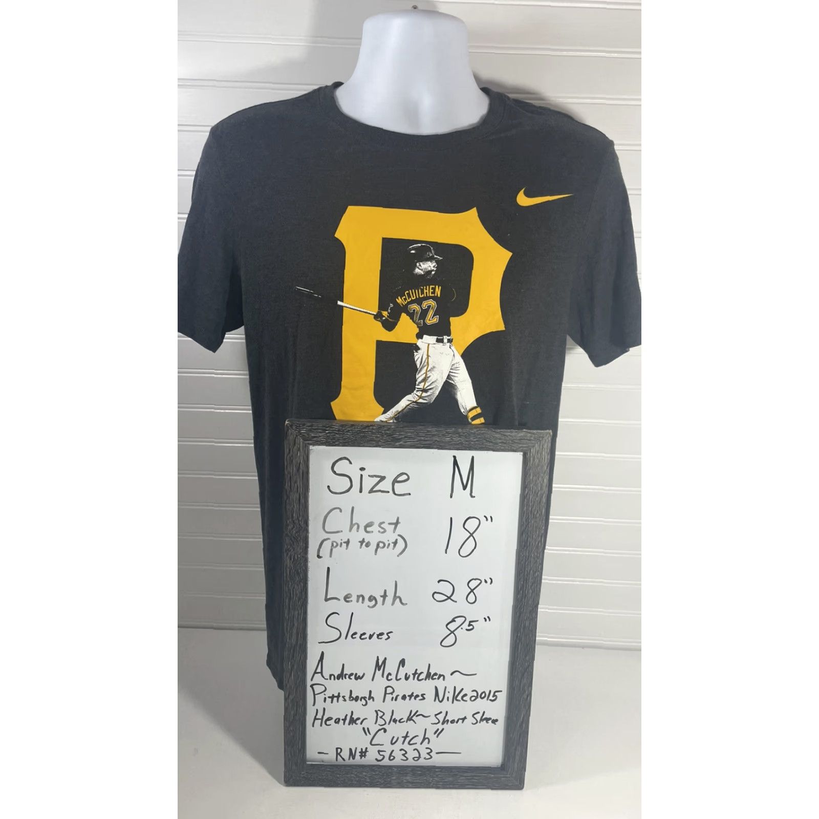 Nike Nike Pirates Shirt Men Medium Heather Black Cutch 2015 Logo Graphic Pirates 2015 Vintage No Size US M / EU 48-50 / 2 - 7 Thumbnail
