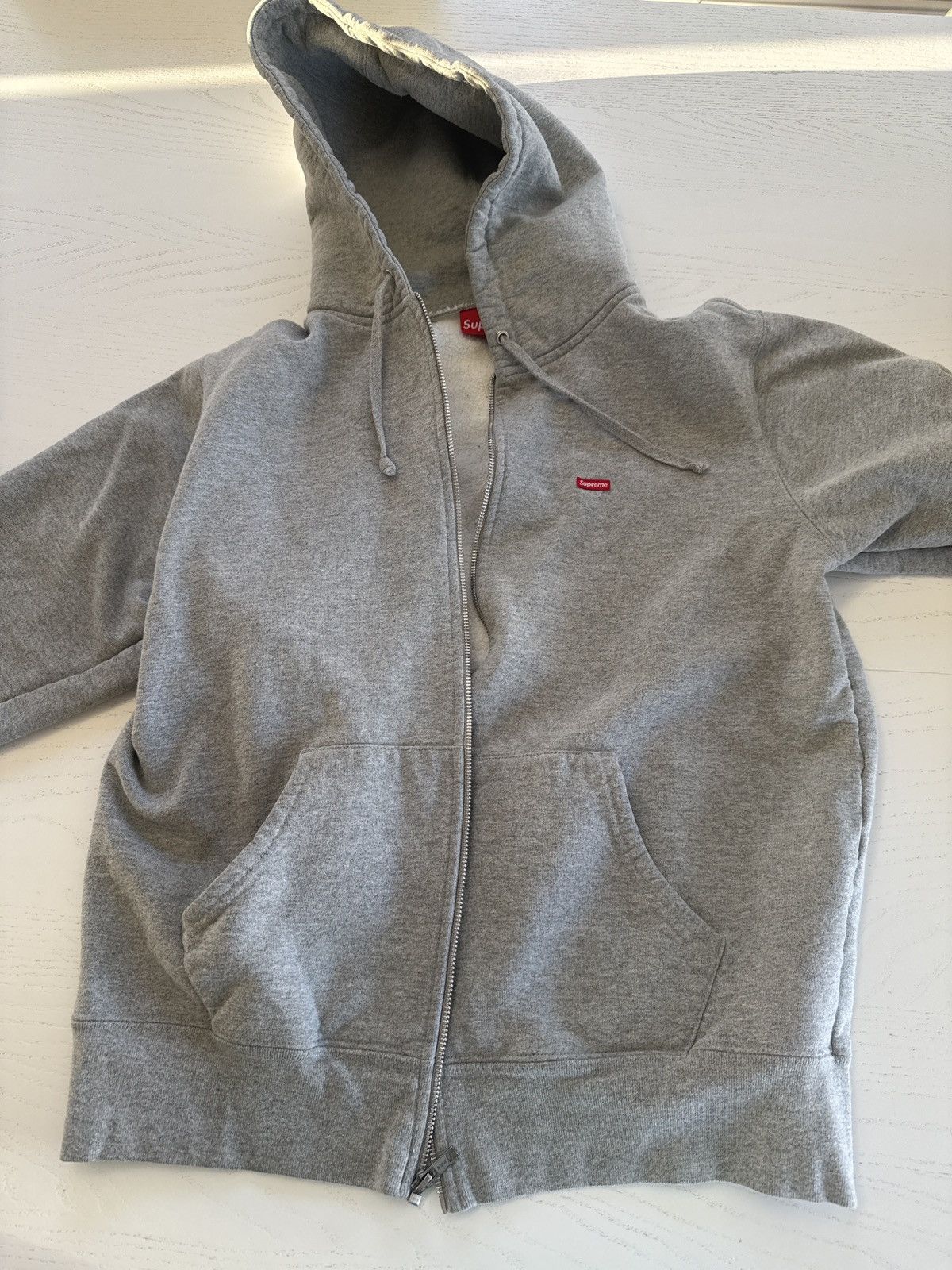 トップス Supreme Small Box Zip Up Hooded grey Small Box Zip Up Hooded Sweatshirt - Shop - Supreme