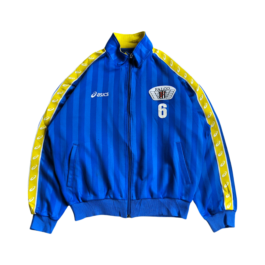 Asics 🔥RARE🔥Vtg 80s Asics Falco Tracktop Jacket Boxy Fit Size US L / EU 52-54 / 3 - 1 Thumbnail