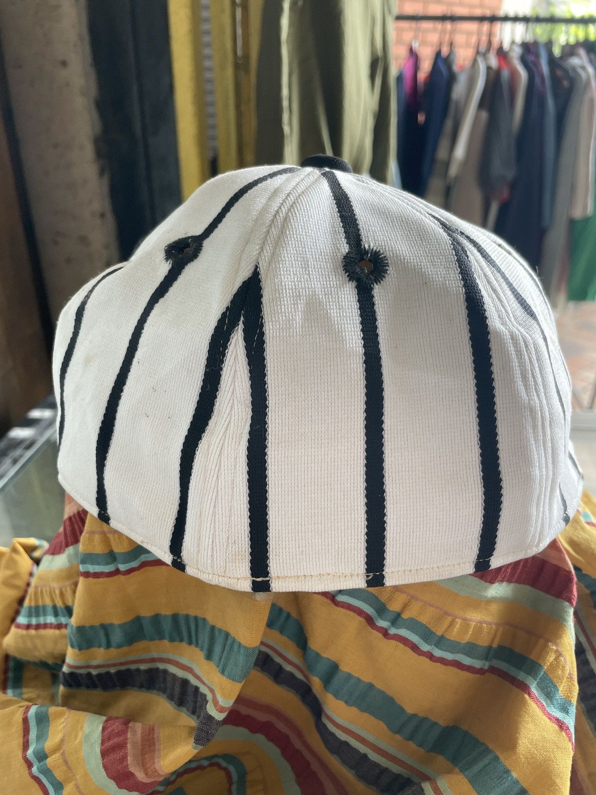 Japanese Brand × MLB × Vintage Vintage japanese Baseball MLB B Snapback stripe full cap Size ONE SIZE - 5 Thumbnail