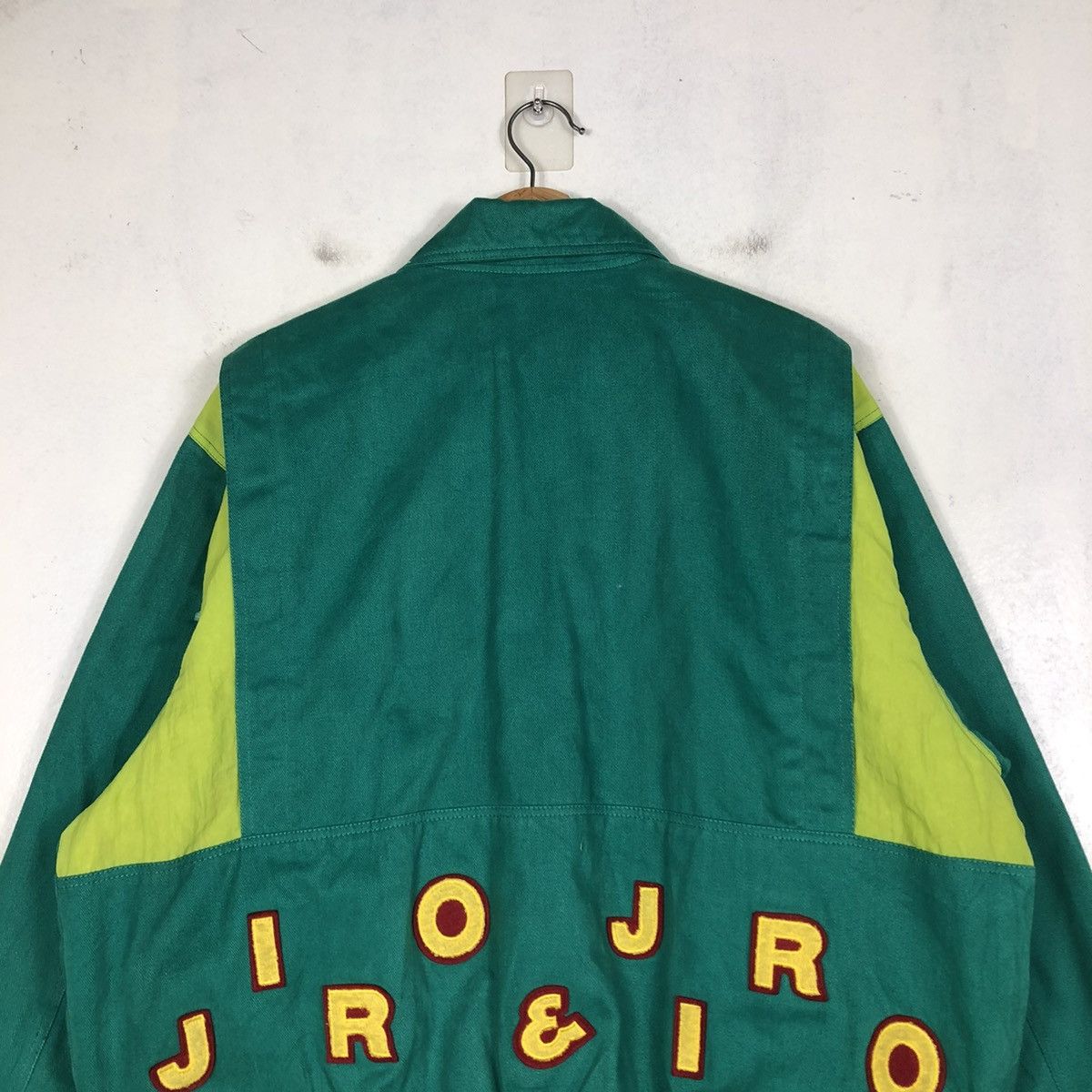 Japanese Brand 📌VINTAGE BOMBER JACKET JIRO JIRO BIG LOGO SPELL OUT Size US L / EU 52-54 / 3 - 11 Thumbnail