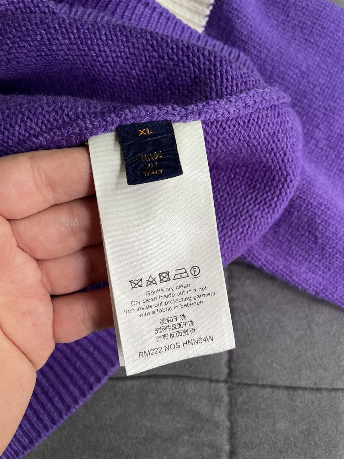 Louis Vuitton Louis Vuitton Purple Malletier Rollneck Pullover Size US XL / EU 56 / 4 - 15 Thumbnail