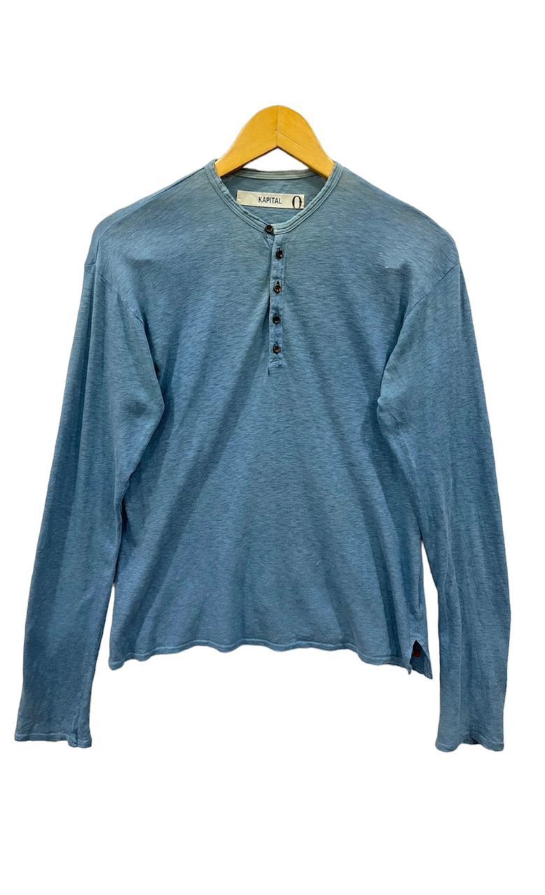 Kapital Kapital Classic Long Sleeve Henley Size US S / EU 44-46 / 1 - 1 Thumbnail
