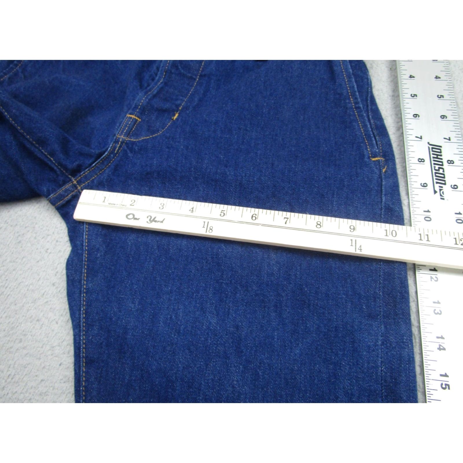 Denime BLKSMTH Jeans Mens 30 Blue Selvedge Denim Pants Cone White Oak Made USA Workwear Size US 30 / EU 46 - 5 Thumbnail