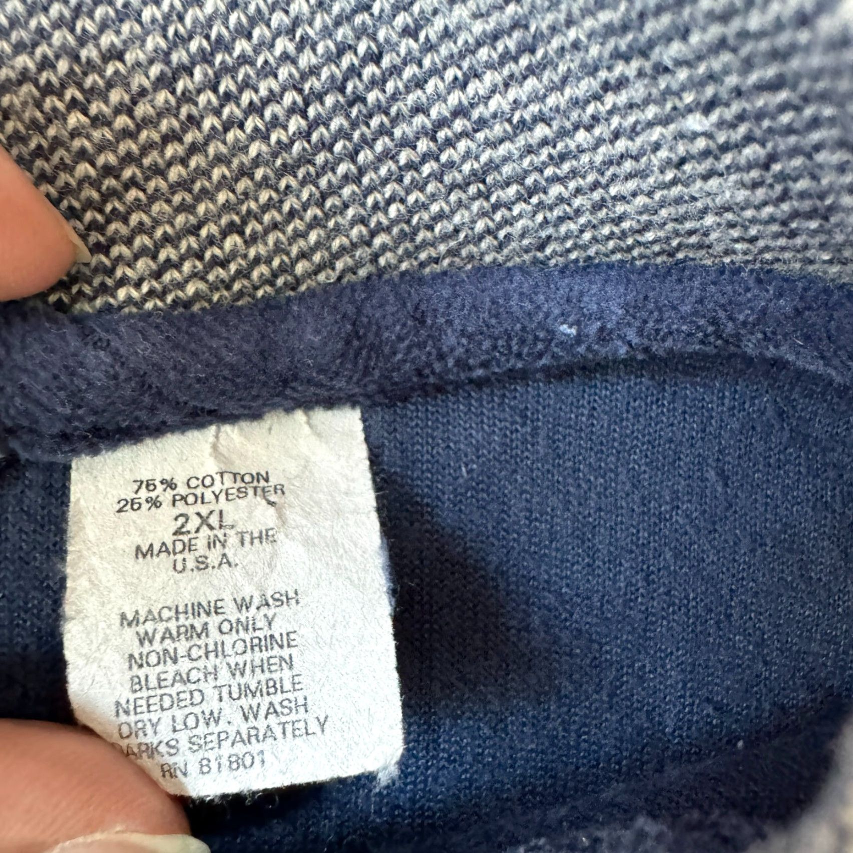 Vintage VINTAGE David Taylor Sweater Mens 2XL Blue Velour USA Golf Sweatshirt Sweater Size US XXL / EU 58 / 5 - 5 Thumbnail