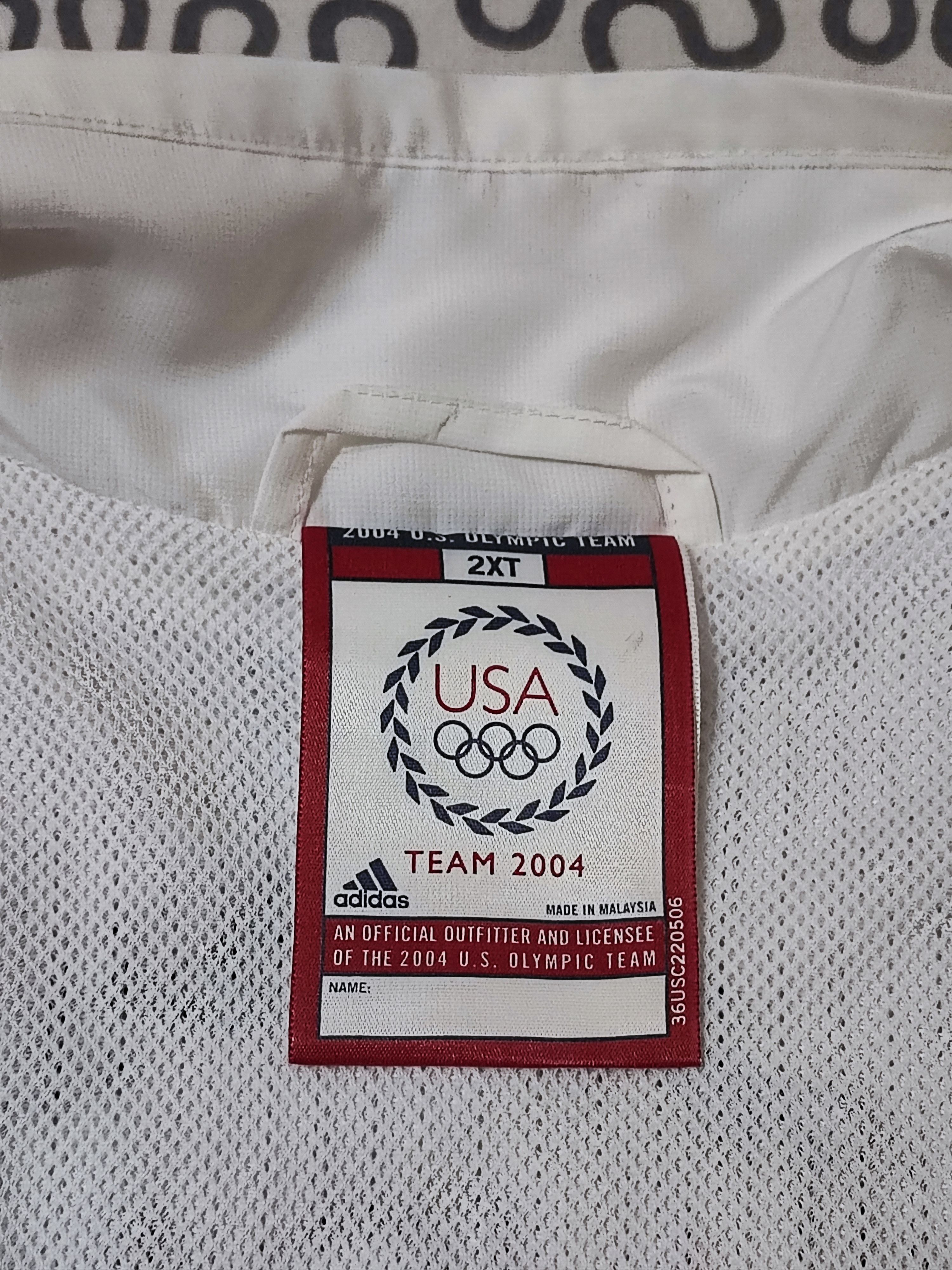 Adidas × Vintage Rare! USA 2004 Olympic Basketball Official Track Jacket Size US XXL / EU 58 / 5 - 8 Thumbnail