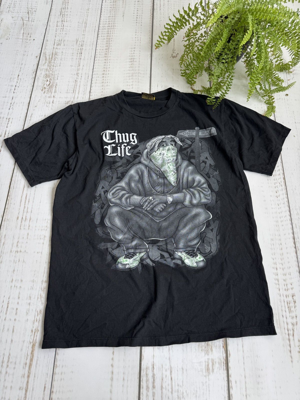 Vintage Thug Life Gangsta Rap Hip Hop T-Shirt Size US M / EU 48-50 / 2 - 2 Thumbnail