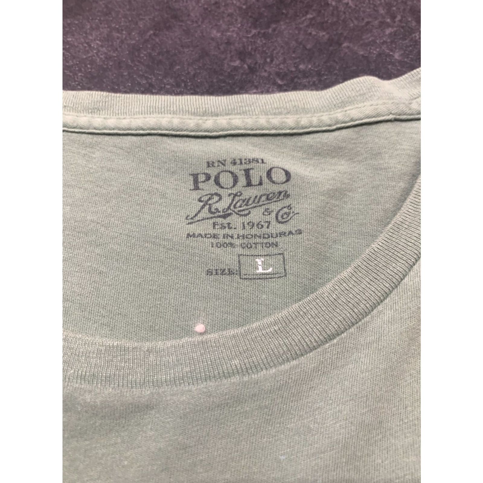 Polo Ralph Lauren Polo Ralph Lauren Mens Large Green Nautical Short Sleeve Crew Neck T-Shirt Size US L / EU 52-54 / 3 - 7 Thumbnail