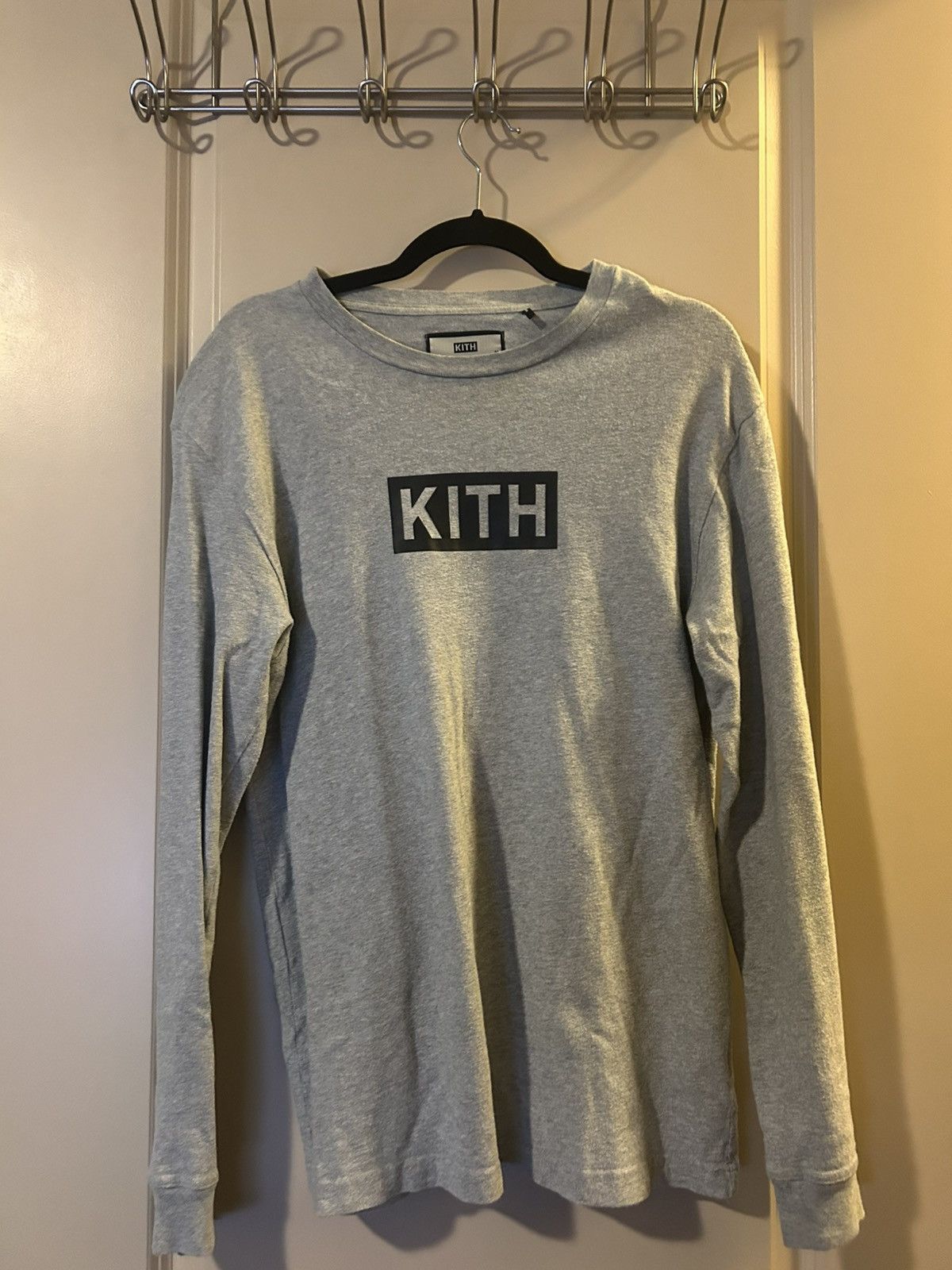 Kith Kith Classic Logo L/S Tee Heather Grey Size US M / EU 48-50 / 2 - 1 Thumbnail