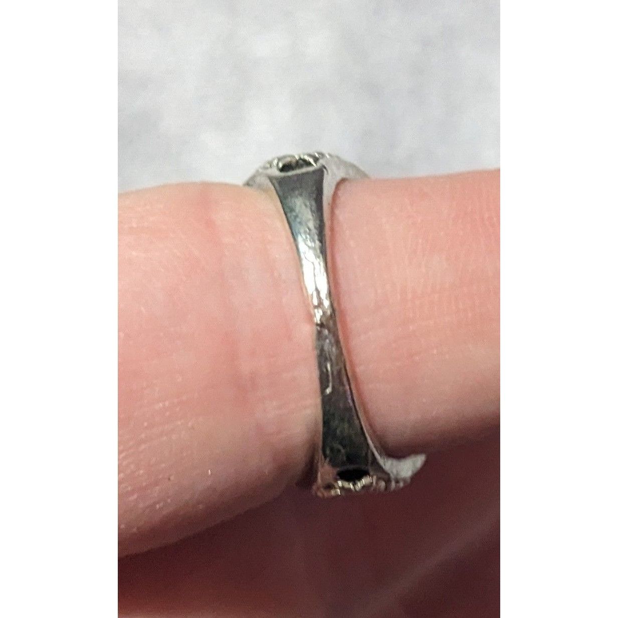 Other Floral Filigree Silver Tone Ring Setting Size 7 3/4 Size ONE SIZE - 13 Thumbnail