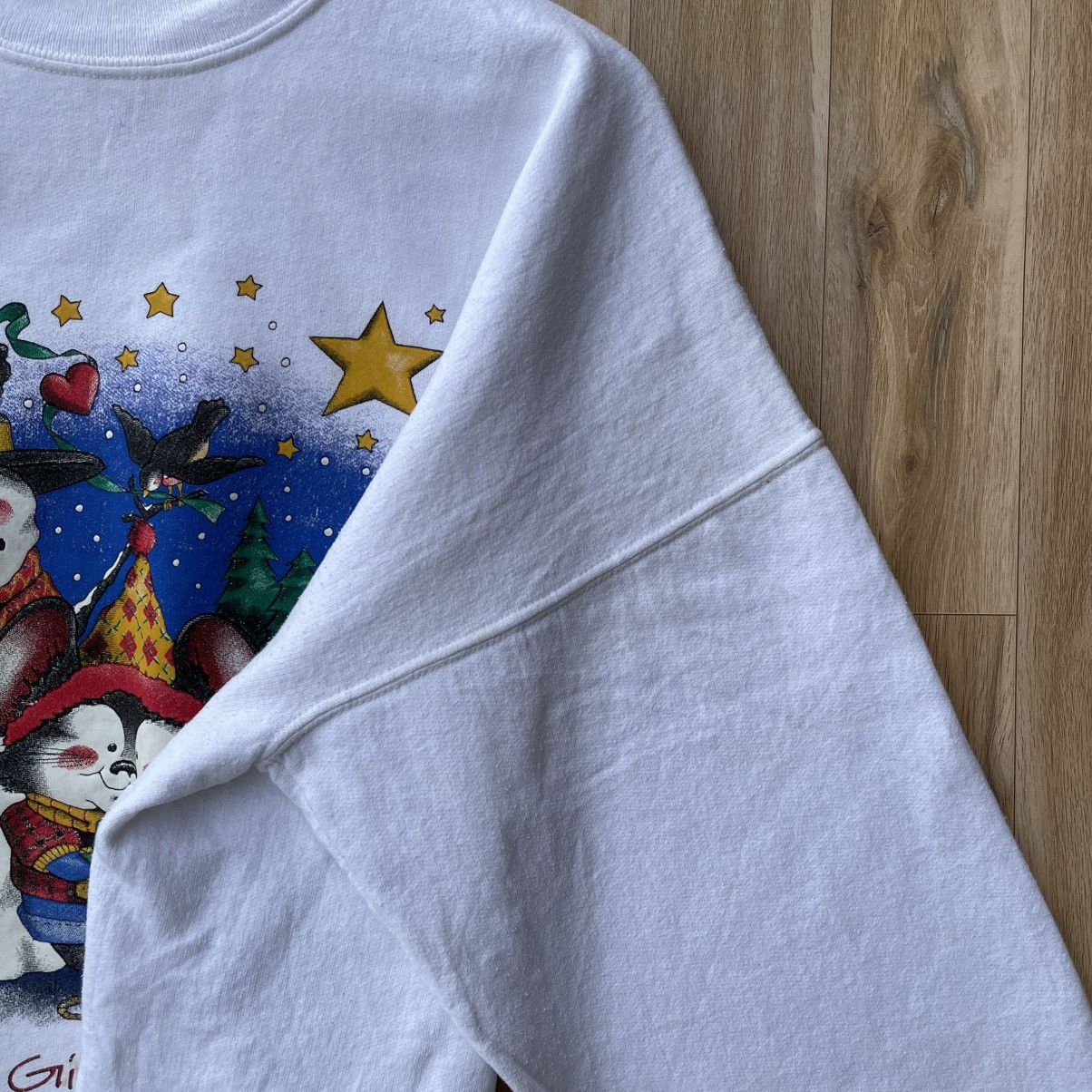 Vintage Vintage Snowman Graphic Christmas Days Pullover Sweatshirt Size US XL / EU 56 / 4 - 5 Thumbnail