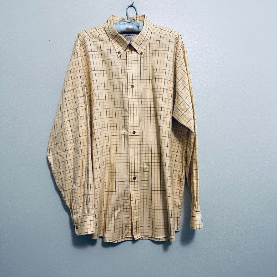 L.L. Bean LL Bean yellow plaid button down Size US XL / EU 56 / 4 - 2 Thumbnail