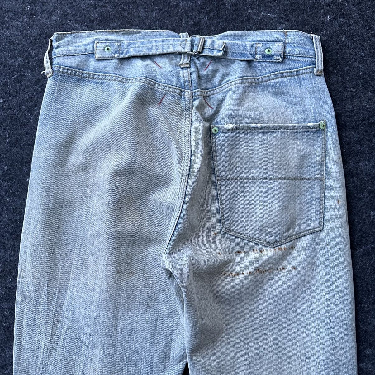 Blue Blue Japan Rare Royal Blue 5 Pocket Buckle Back Denim D686 Size US 31 - 4 Thumbnail