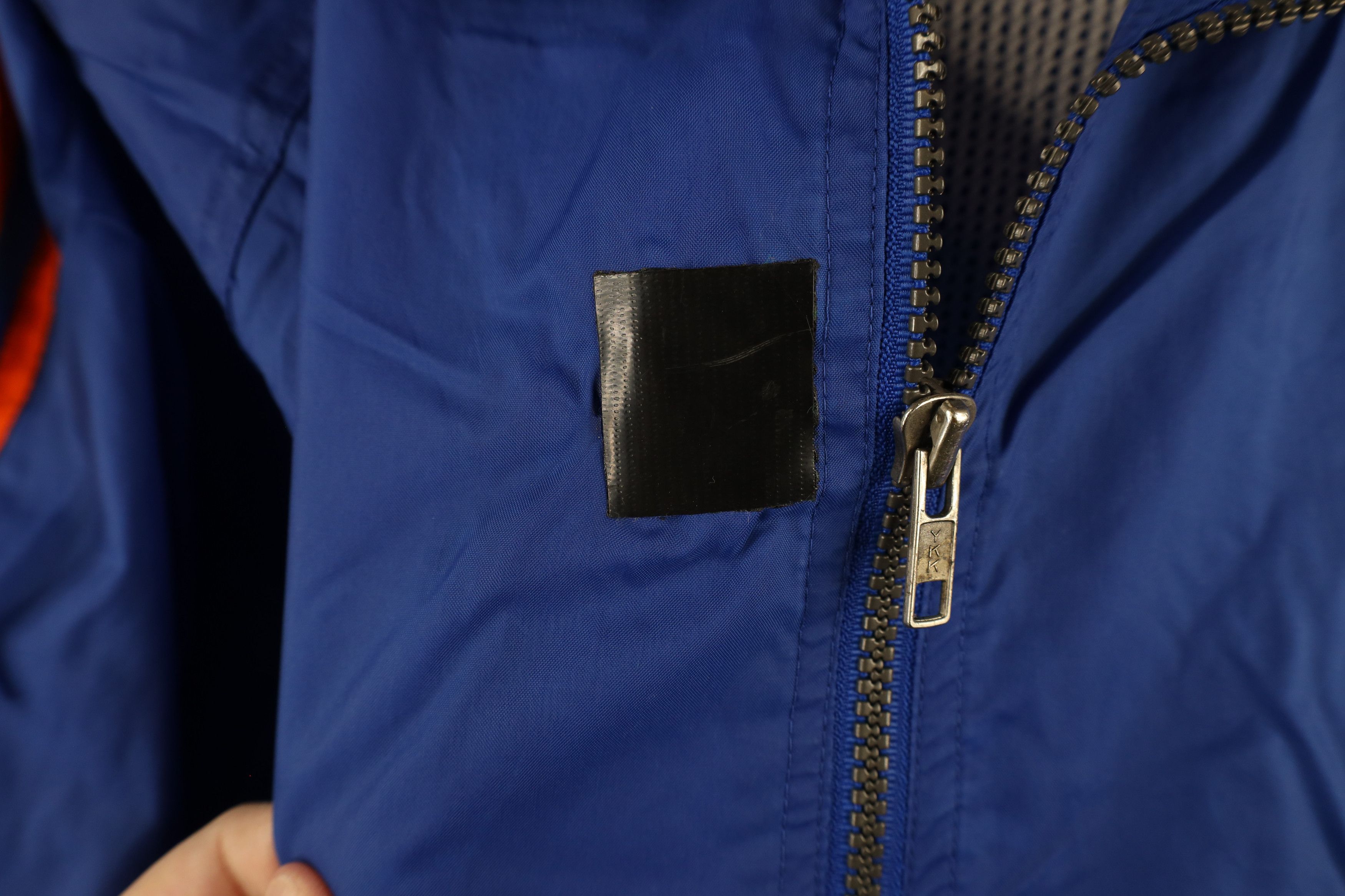Adidas × Vintage Vintage 90s Adidas Spell Out Hooded Windbreaker Jacket Blue Size US XL / EU 56 / 4 - 5 Thumbnail