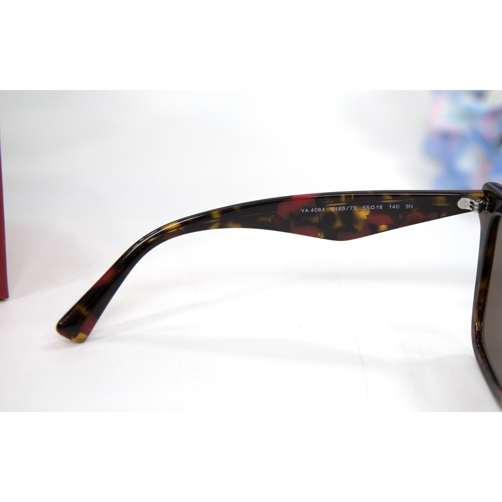 Valentino Valentino VA4084 Red Tortoise VLTN Logo Sunglasses NWT Case Size ONE SIZE - 6 Thumbnail