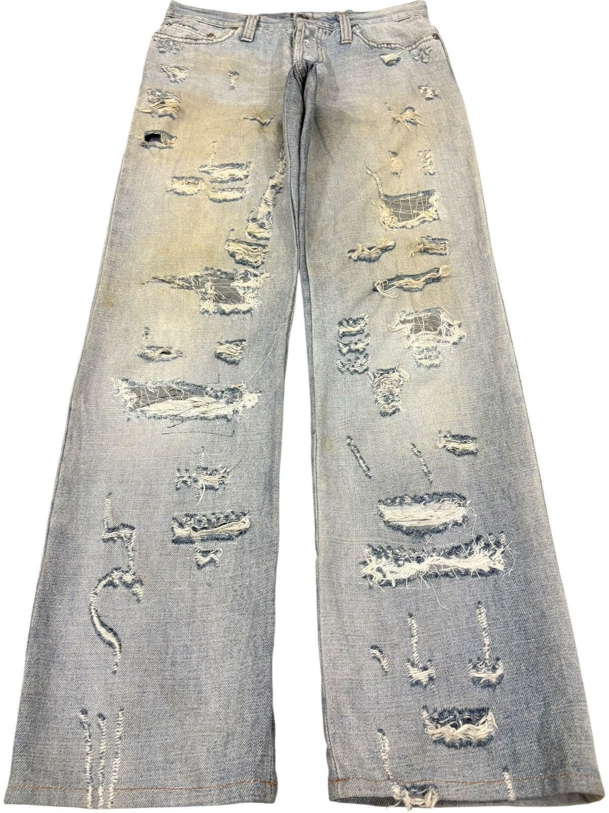 Dolce & Gabbana Vintage Dolce Gabbana DC Distressed Baggy Superman Jeans Size US 30 / EU 46 - 2 Thumbnail