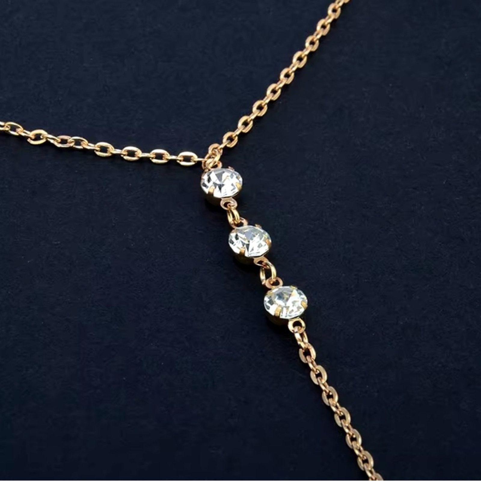 Other Back Drop Chain Necklaces For Women Elegant Long Crystal Size ONE SIZE - 5 Thumbnail