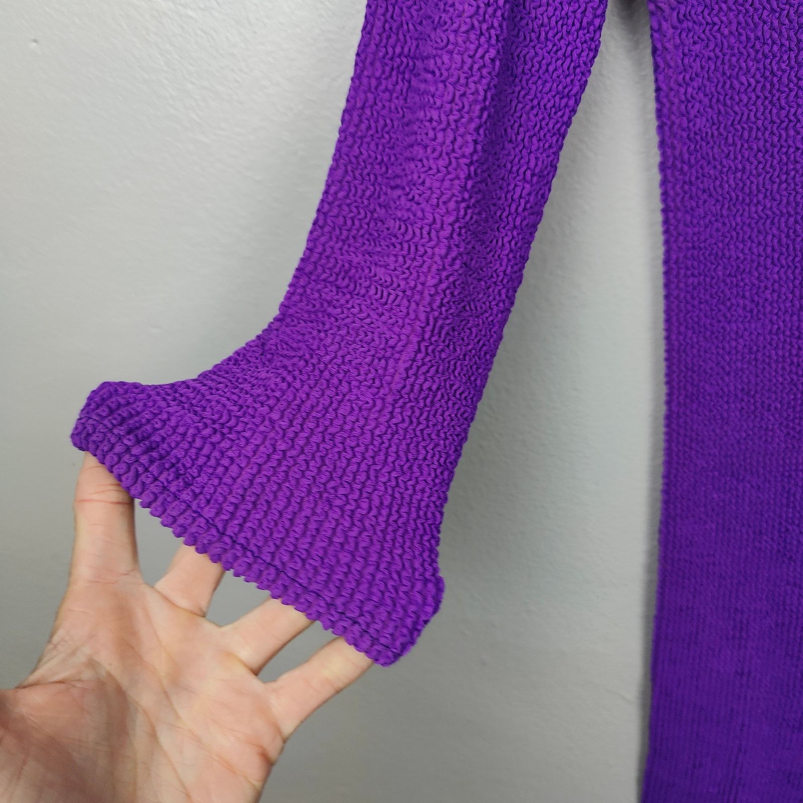 Tripp NYC Vintage Tripp NYC Crinkle Dress Womens Small Purple Size S / US 4 / IT 40 - 3 Thumbnail