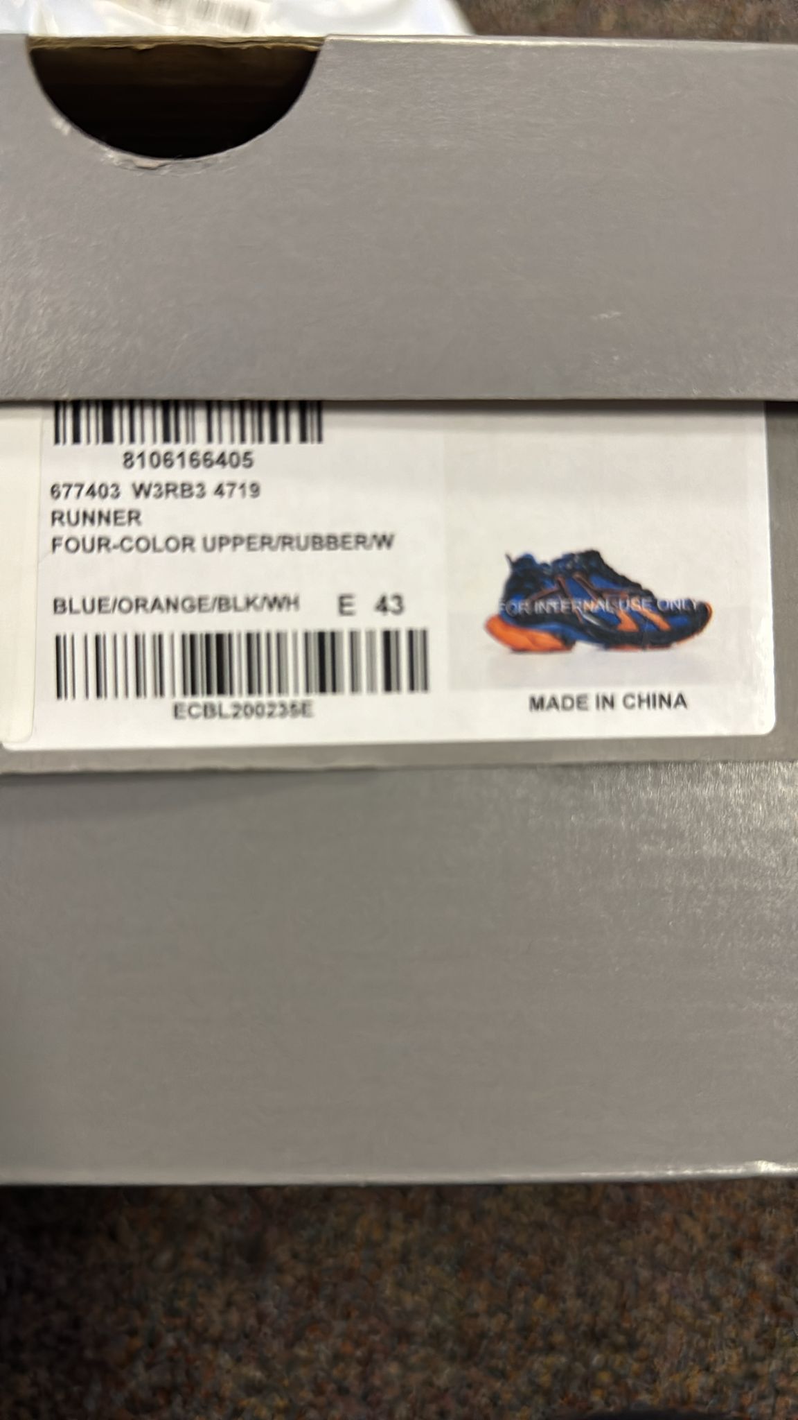 Balenciaga o1rshd1 Q:3 / Caged Runners Knicks Color Way in Multicolor Size US 10 / EU 43 - 13 Thumbnail